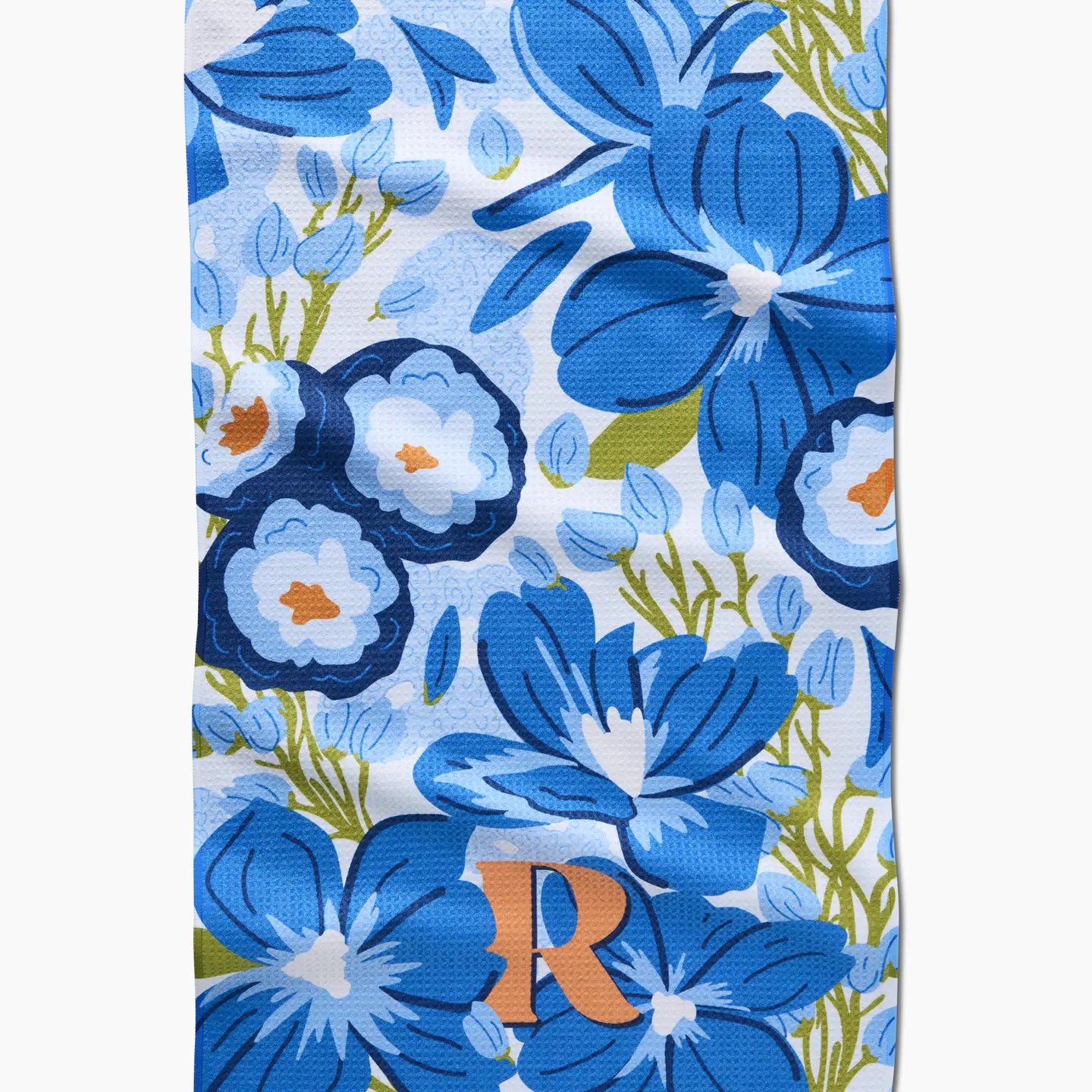 Monogram Floral Tea Towel R