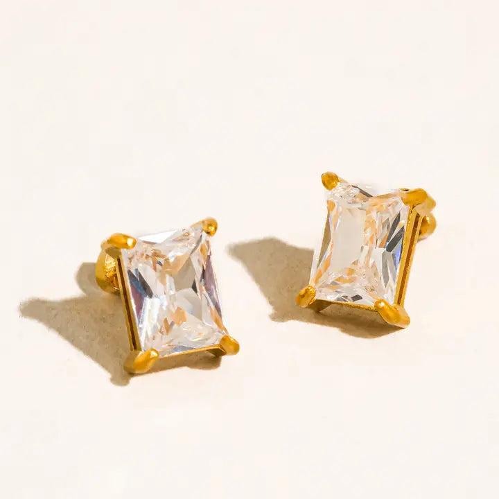 Avenn Gold CZ Earring