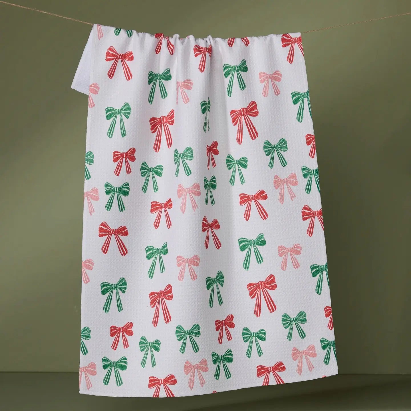 Festoon Green Tea Towel