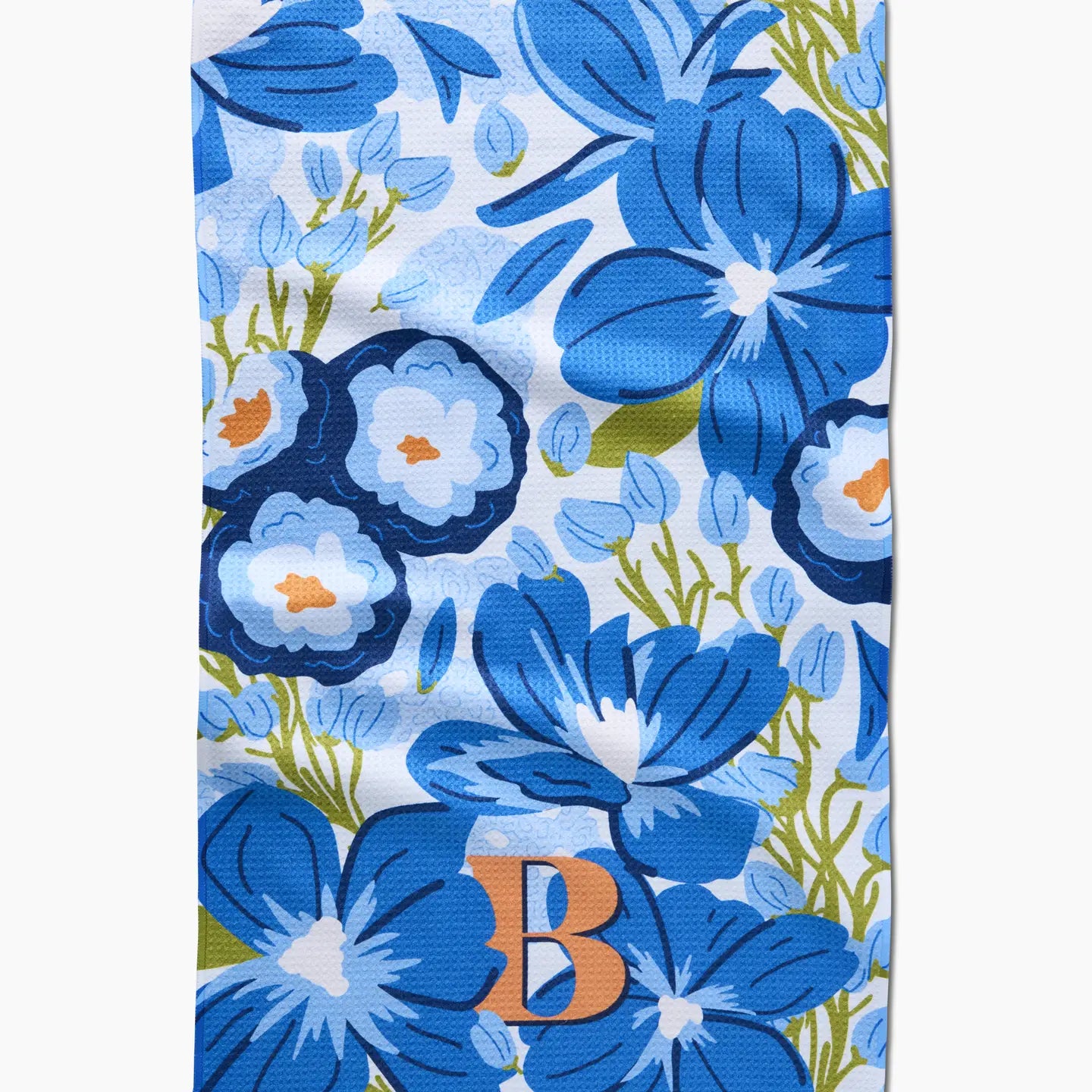 Monogram Floral Tea Towel B