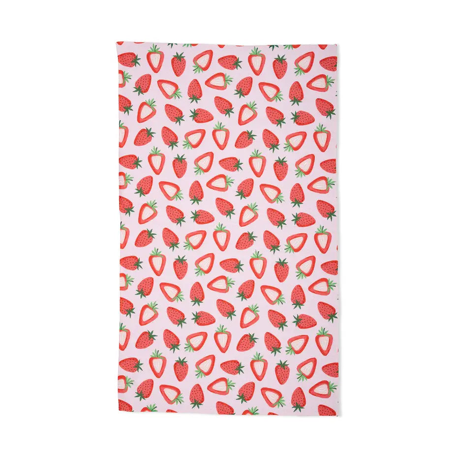 Sweet Strawberry Tea Towel