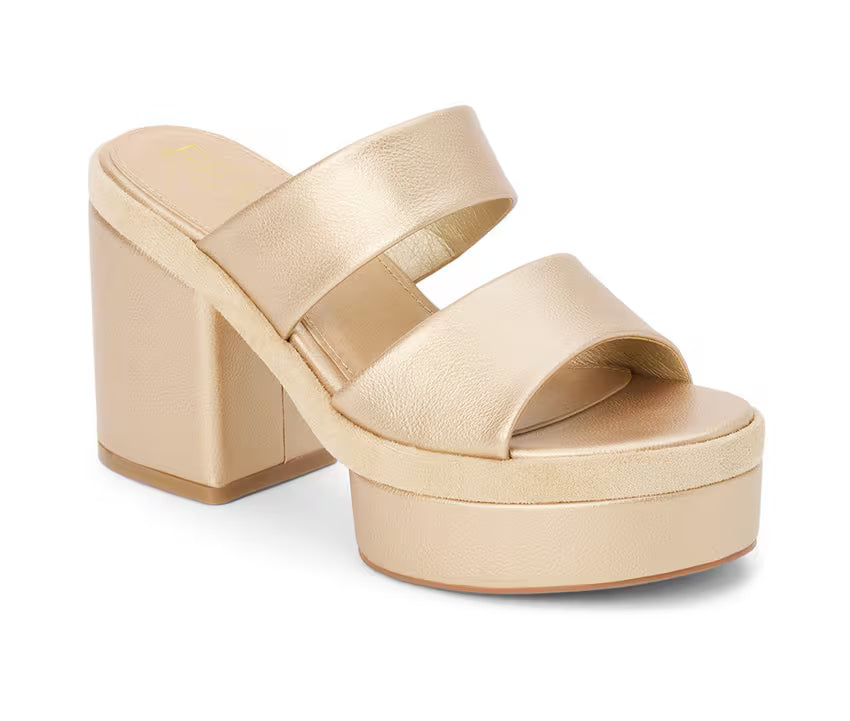 Gem Gold Platform Sandal