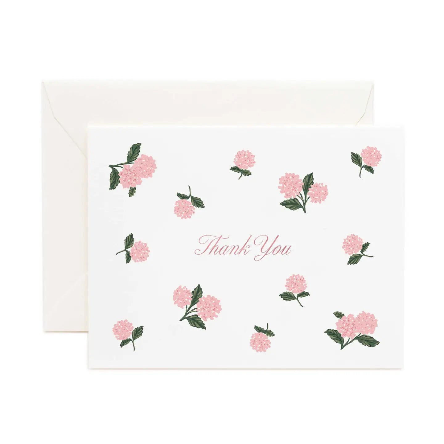 Boxed Set of Pink Hydrangea Thank You Cards