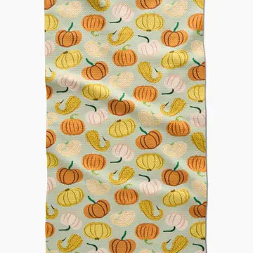 Pumpkins And Gourds Tea Towel