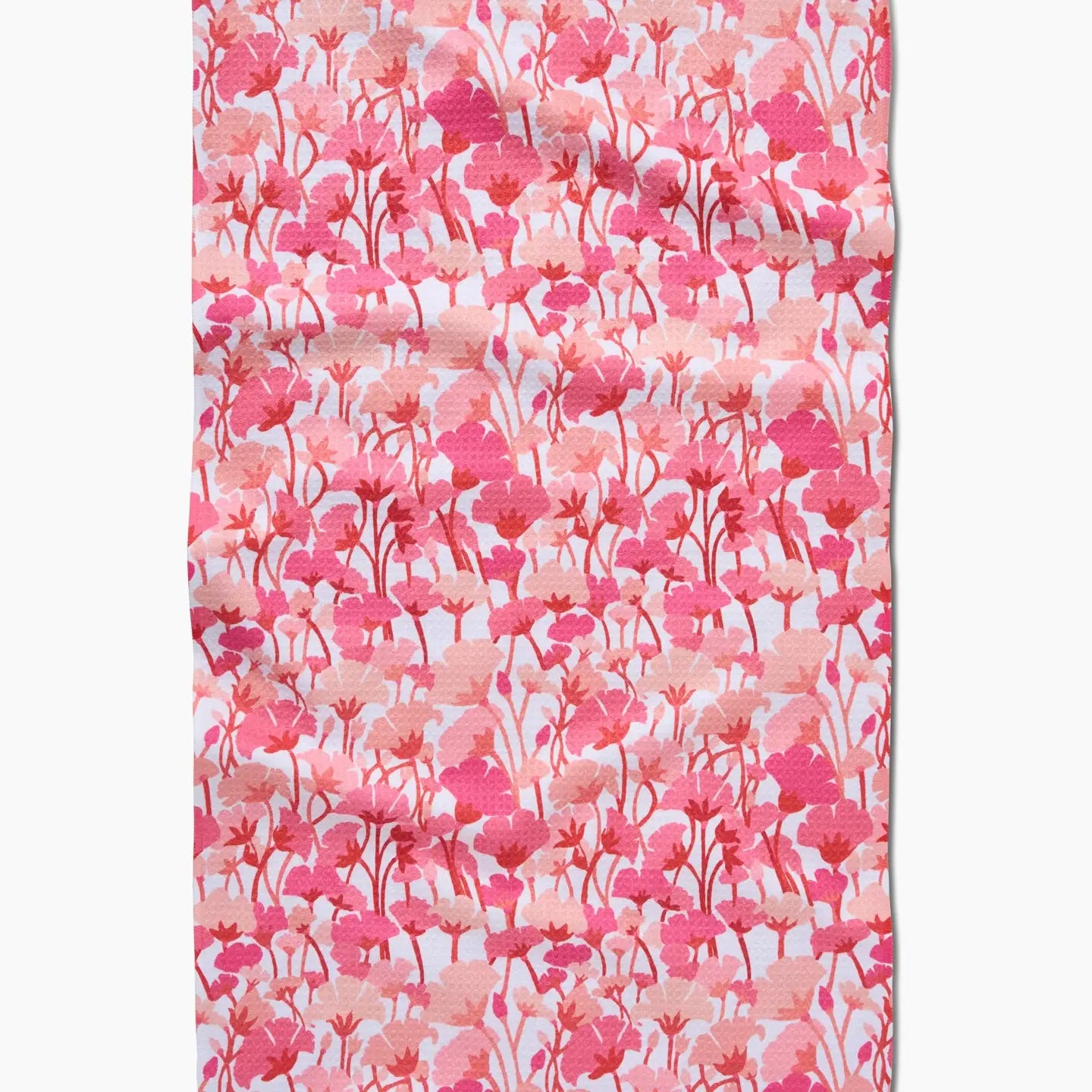 Pink Florals Tea Towel
