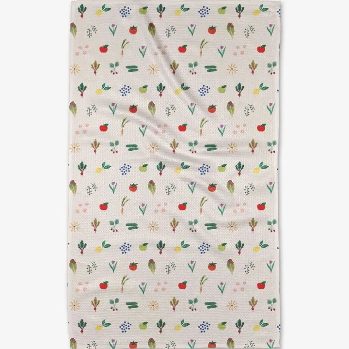 Fresh Produce Geometry Towel
