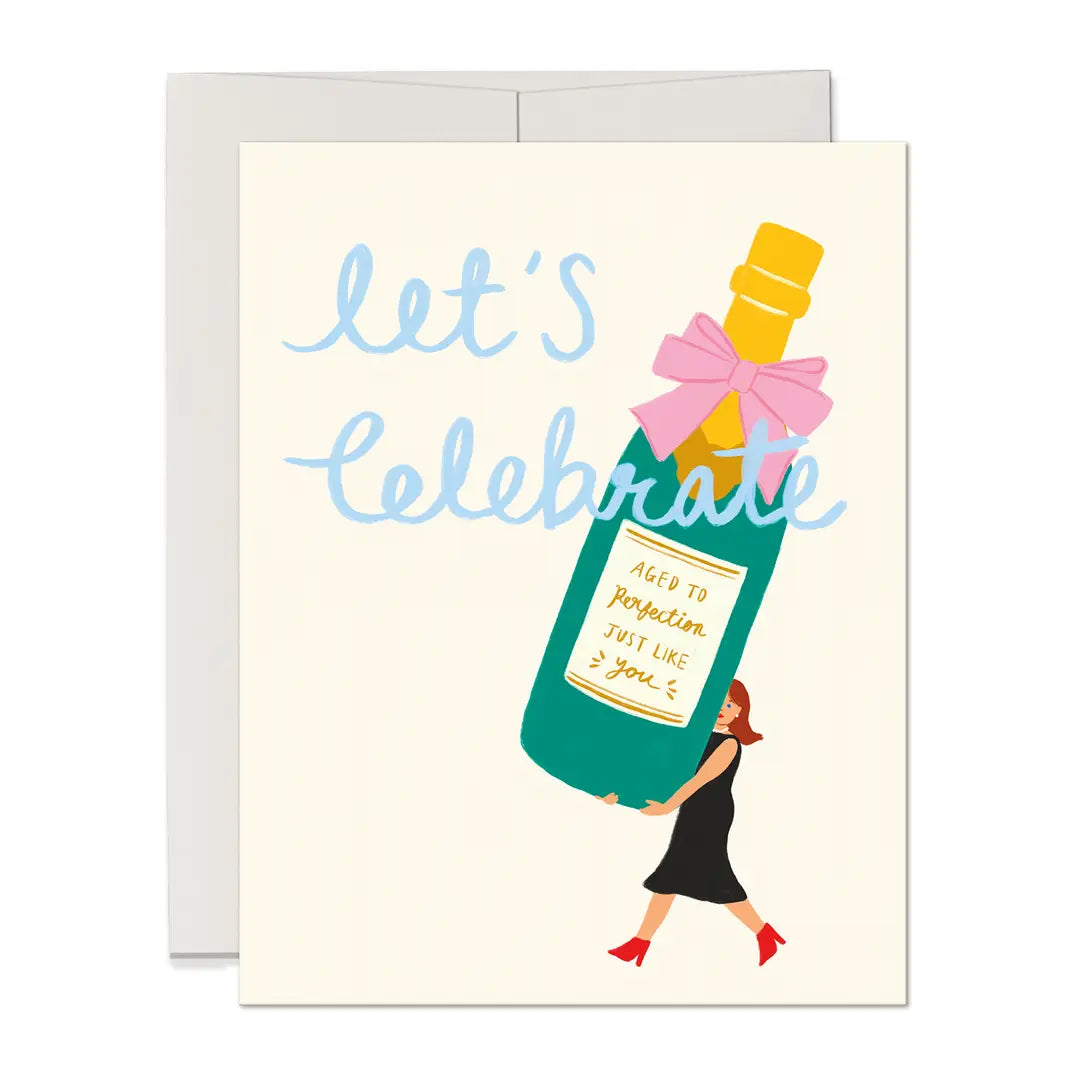 Champagne Birthday Card