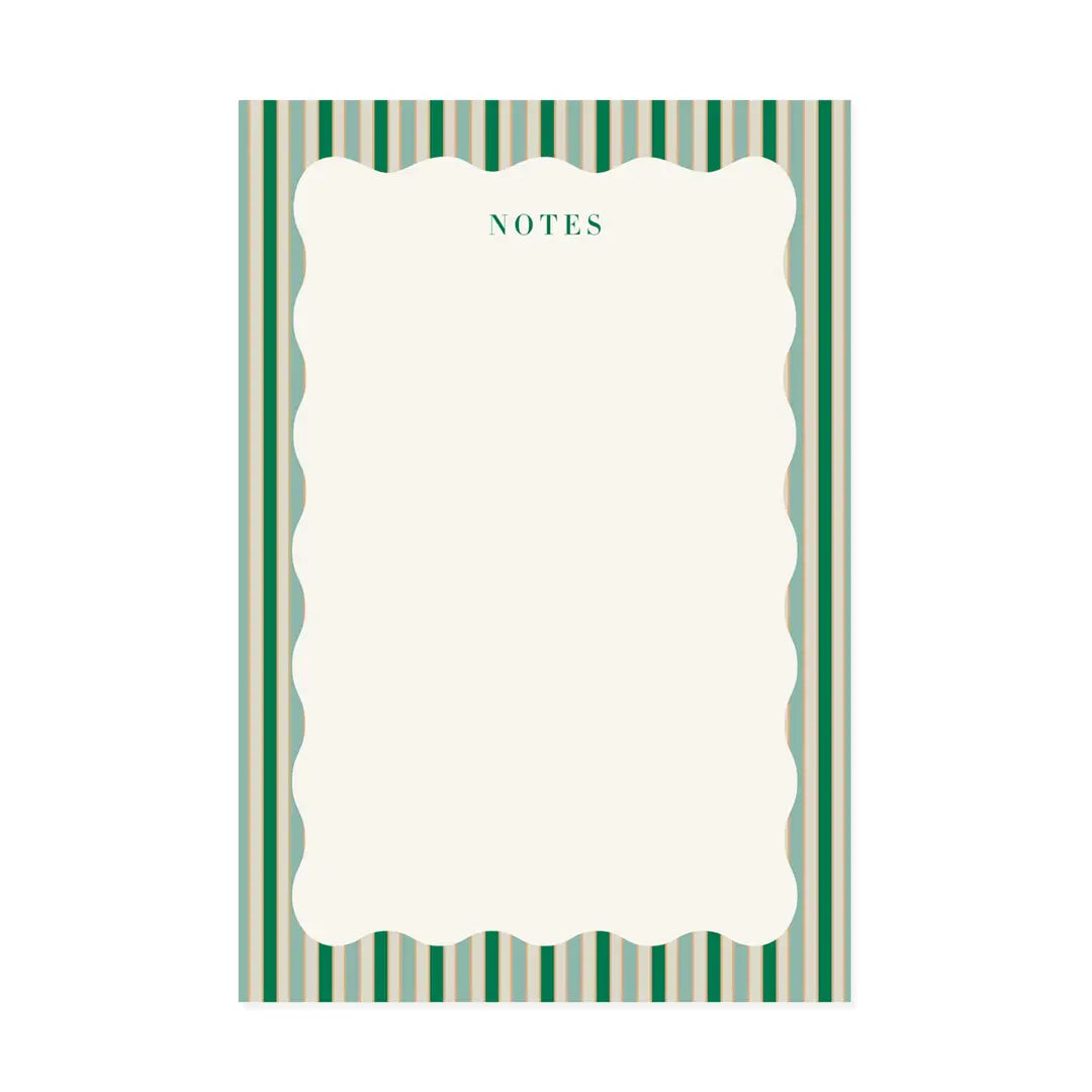 Stripes and Scallops Notepad
