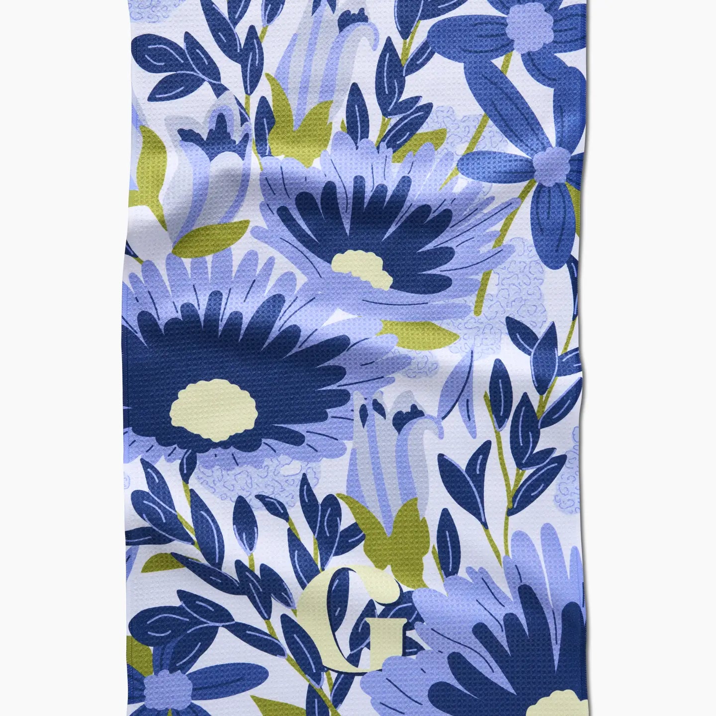 Monogram Floral Tea Towel G