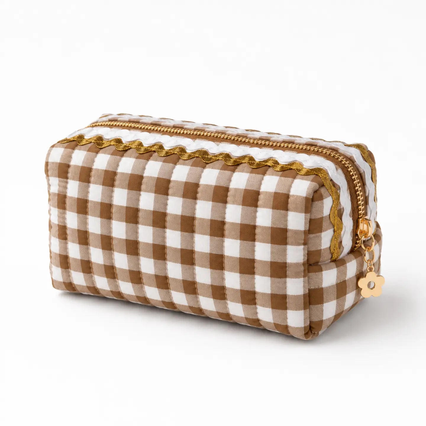 Brown Color Wave Cosmetic Case
