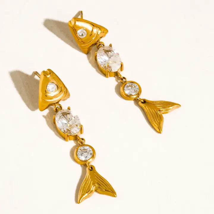 Sandrine Mermaid Tail Earrings