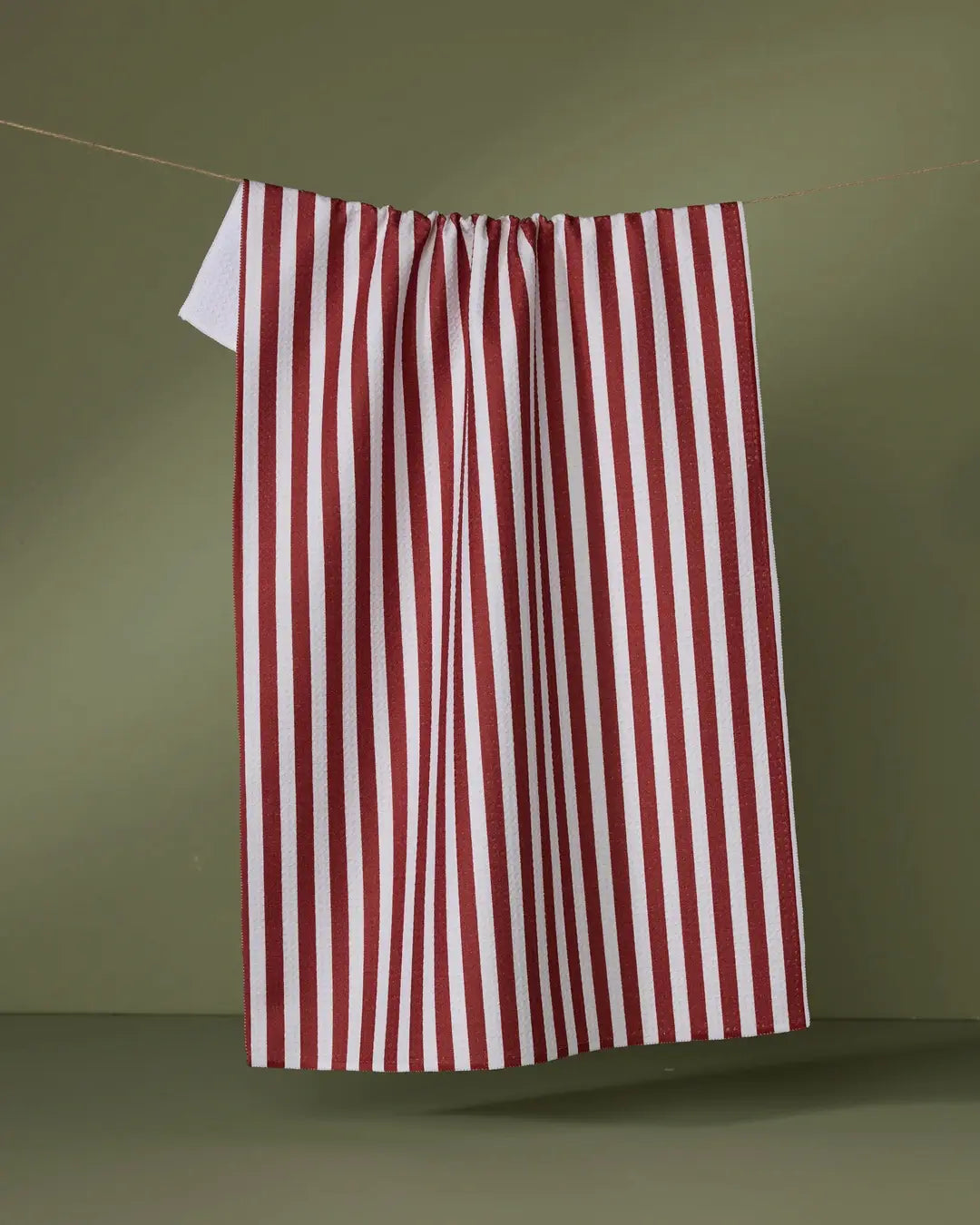 Ribbon Red Tea Towel