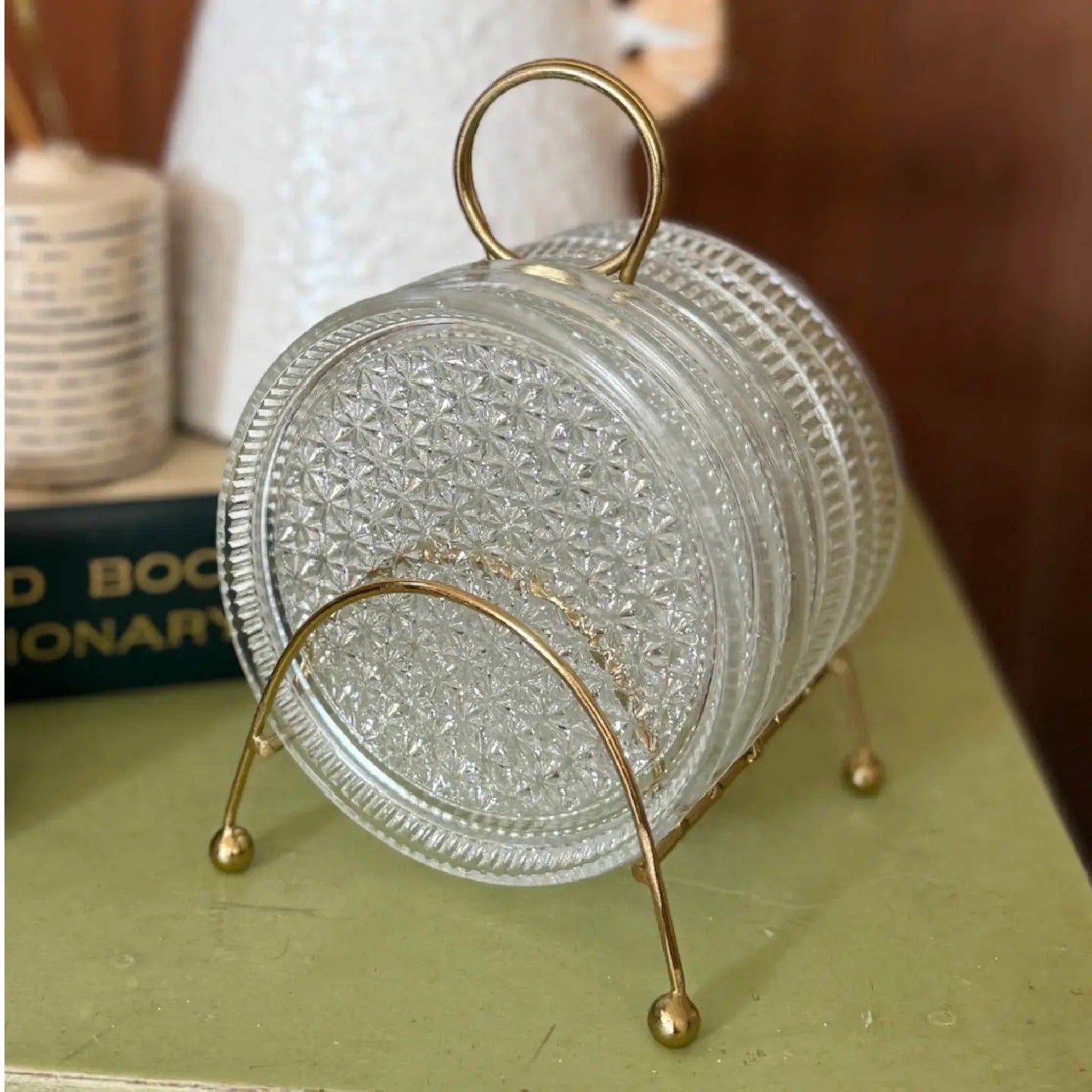 Glass Coaster Set