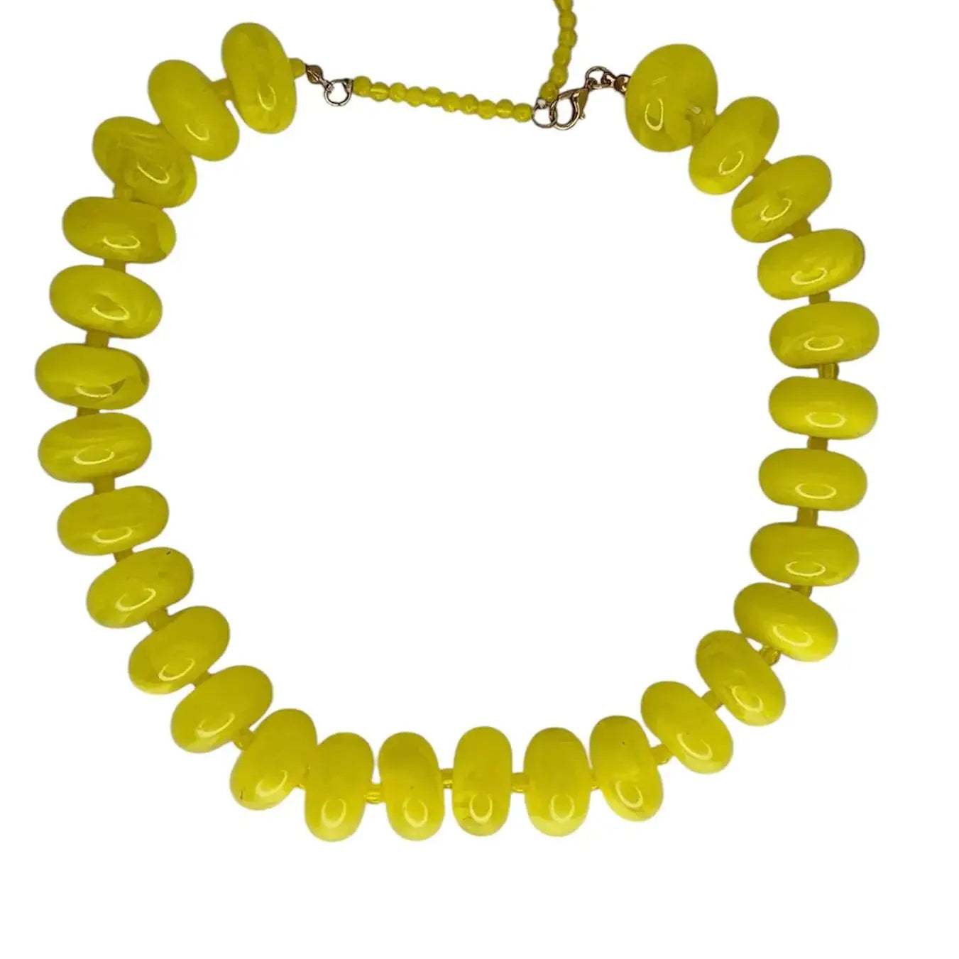 Yellow Beaded Necklace