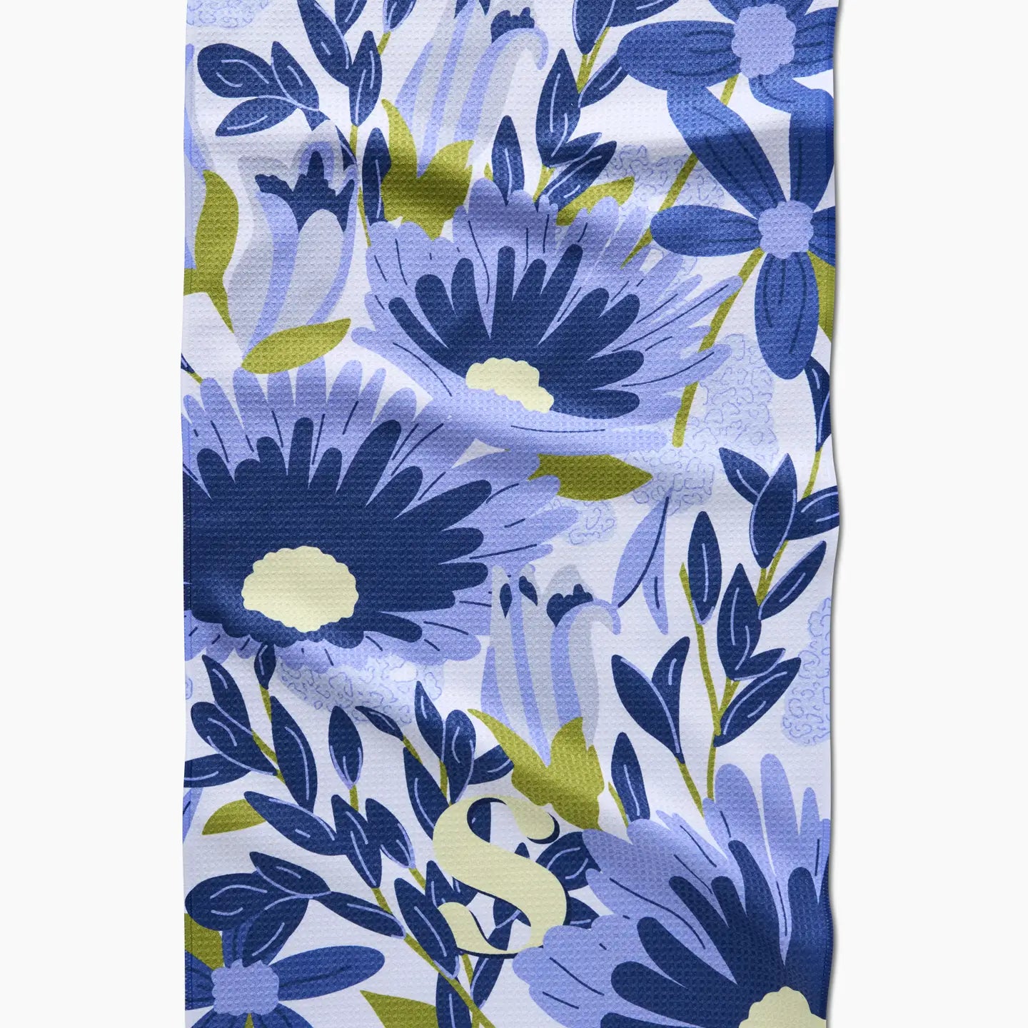 Monogram Floral Tea Towel S