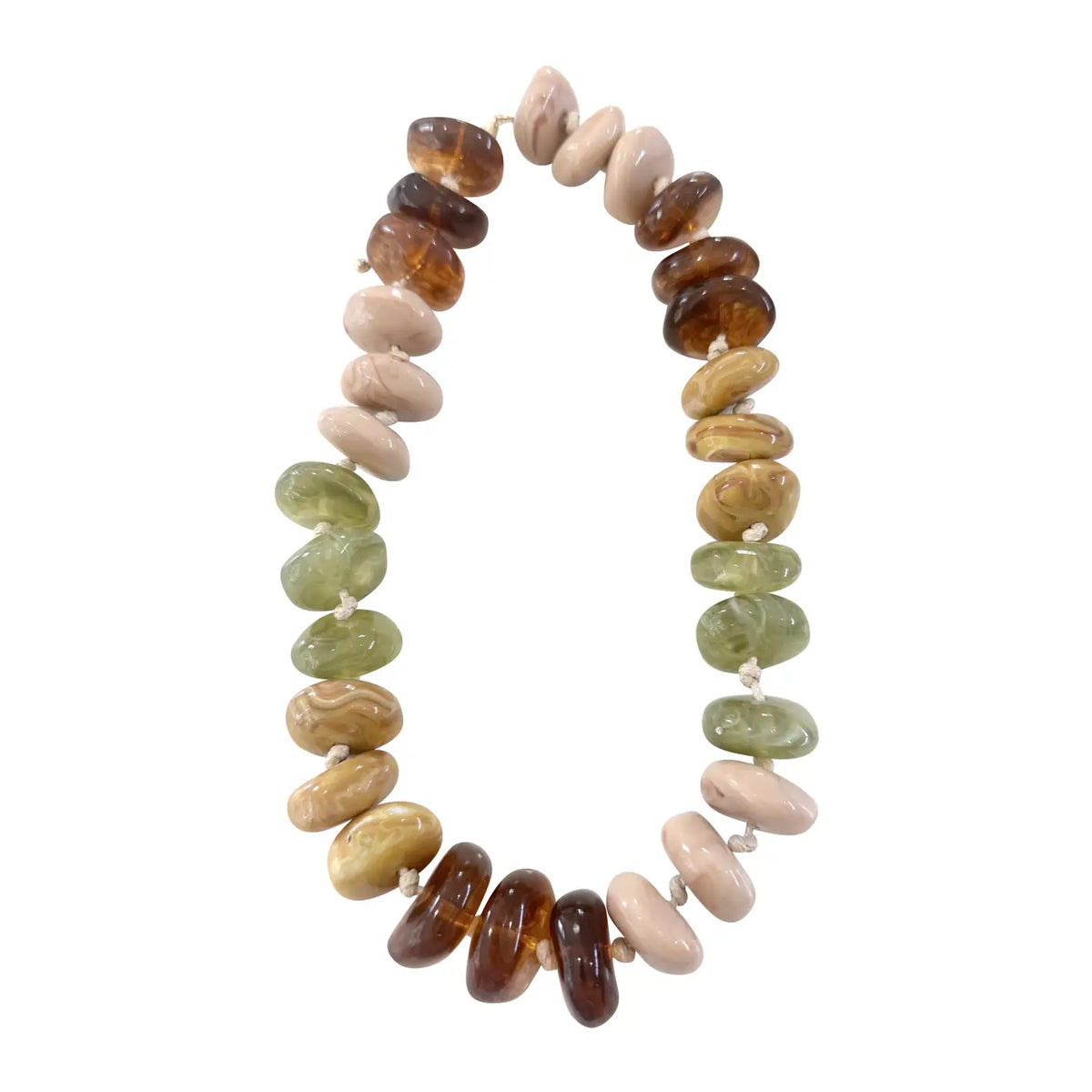 Autumn Mosaic Beaded Necklace