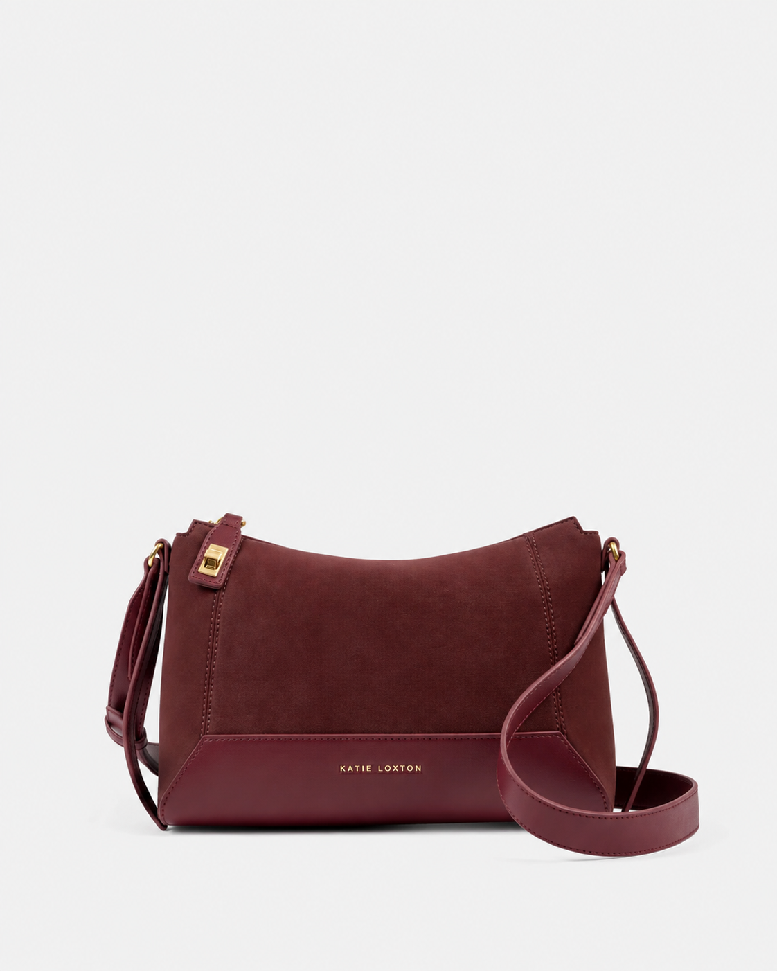 Cherry Suedette Charlbury Crossbody Bag