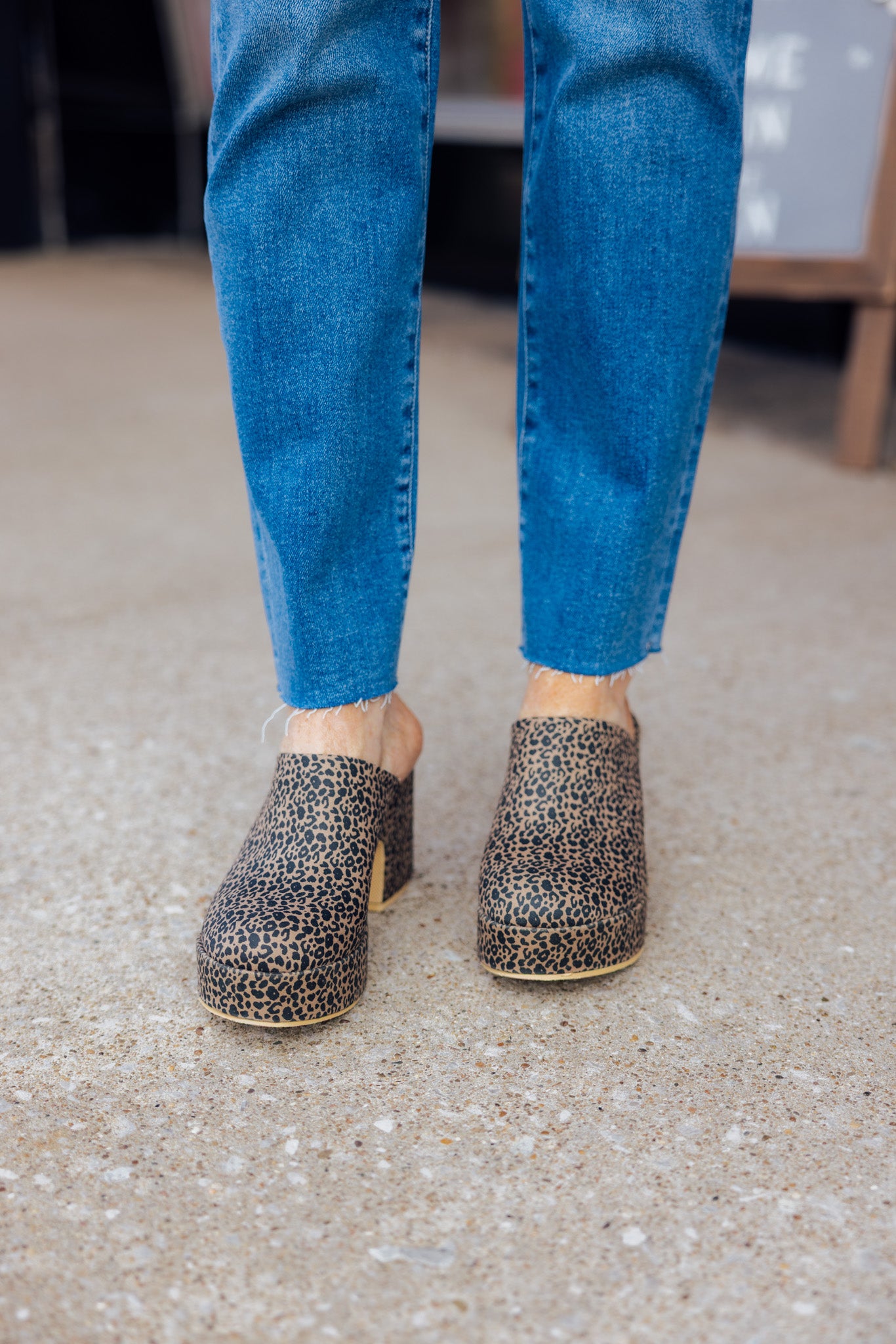 Jayde Leopard Clog