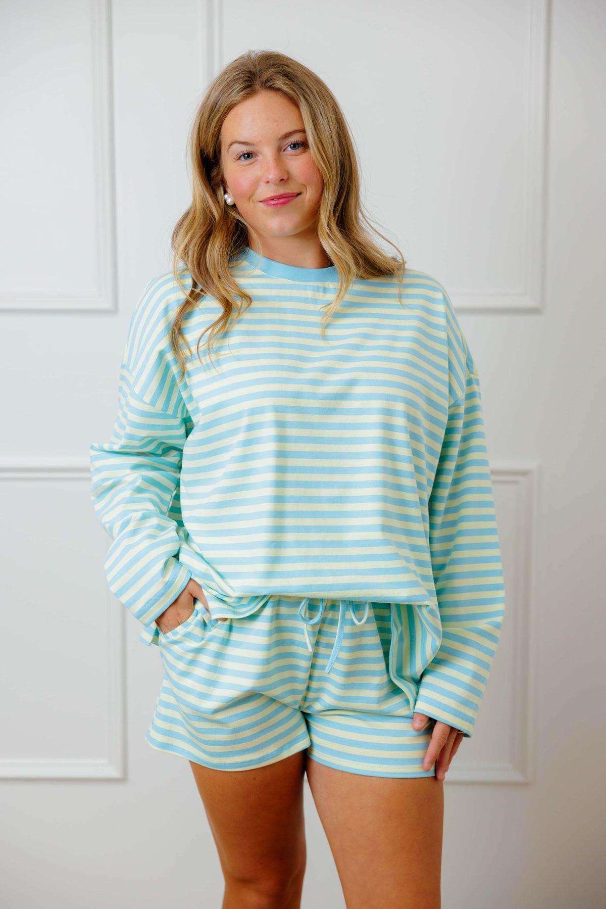 Daisy Sky Striped Set