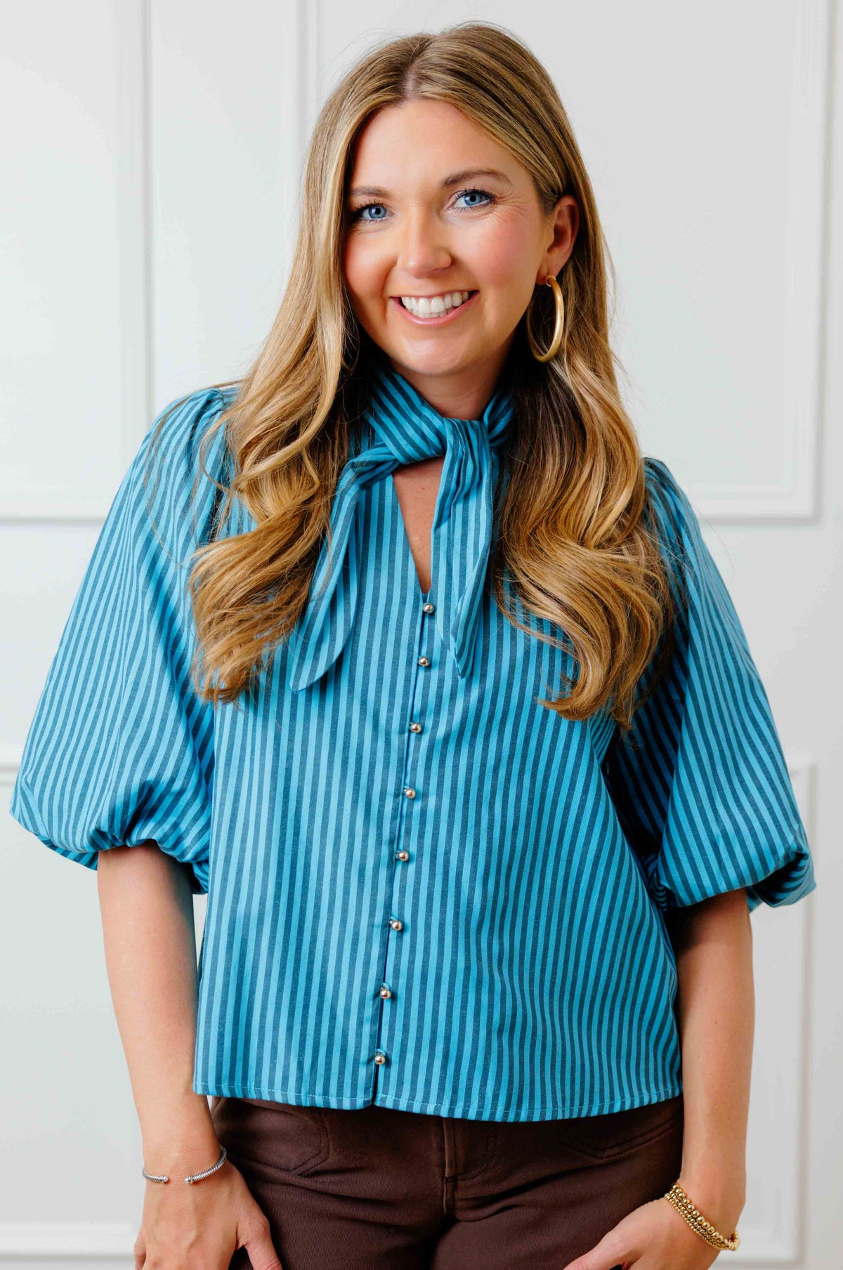 Stripe Tie Top