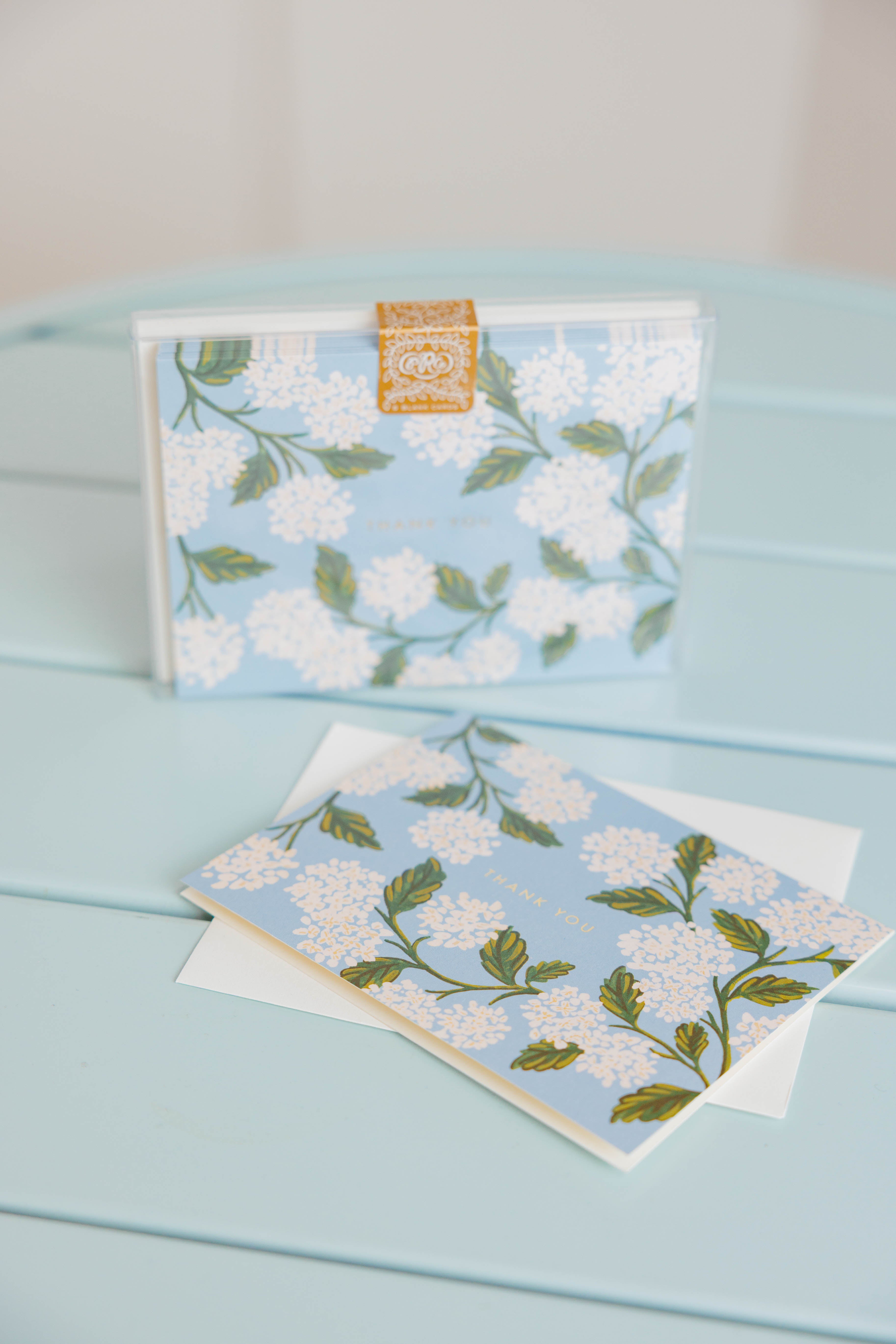 Boxed Set of Hydrangea Thank You Cards