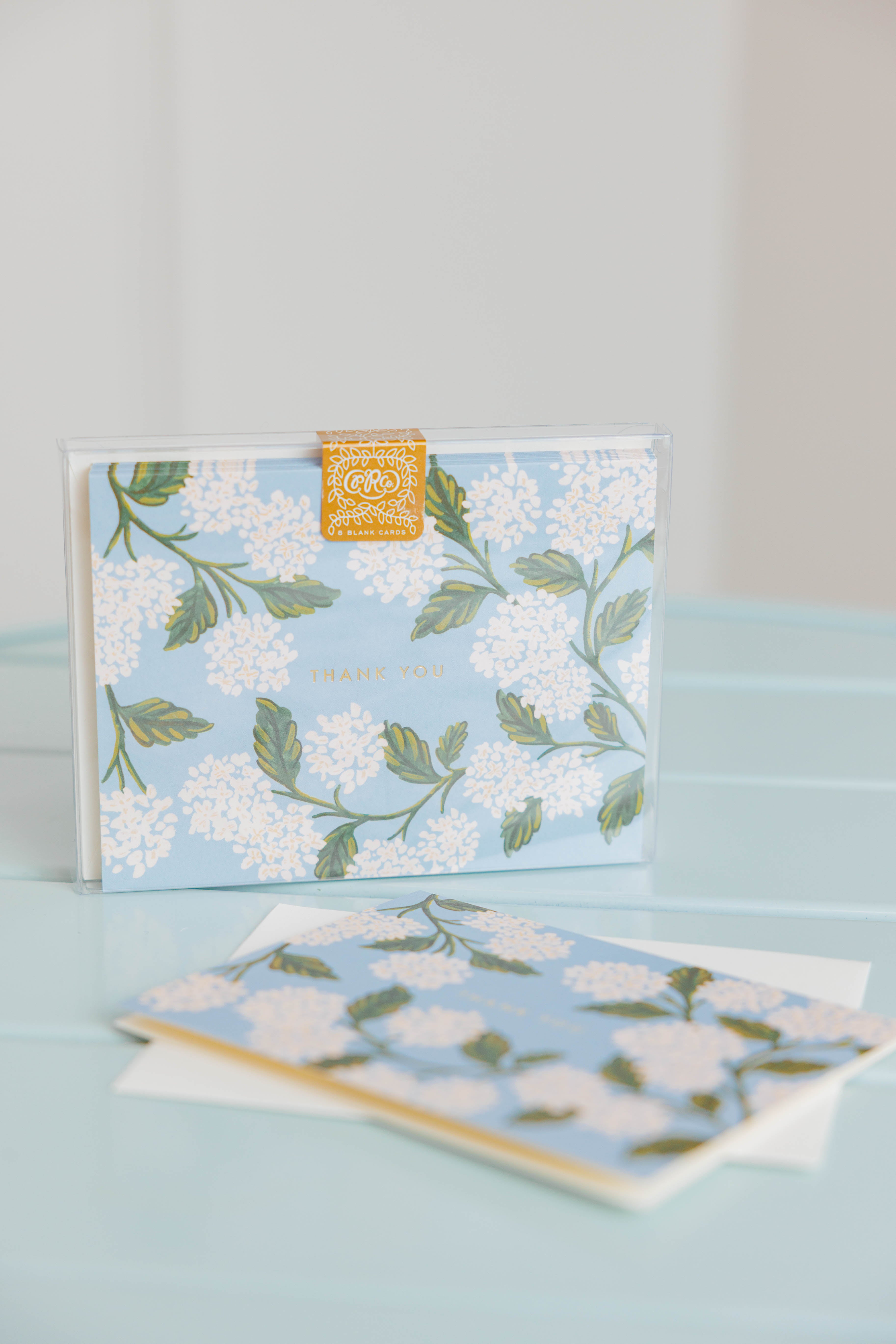 Boxed Set of Hydrangea Thank You Cards