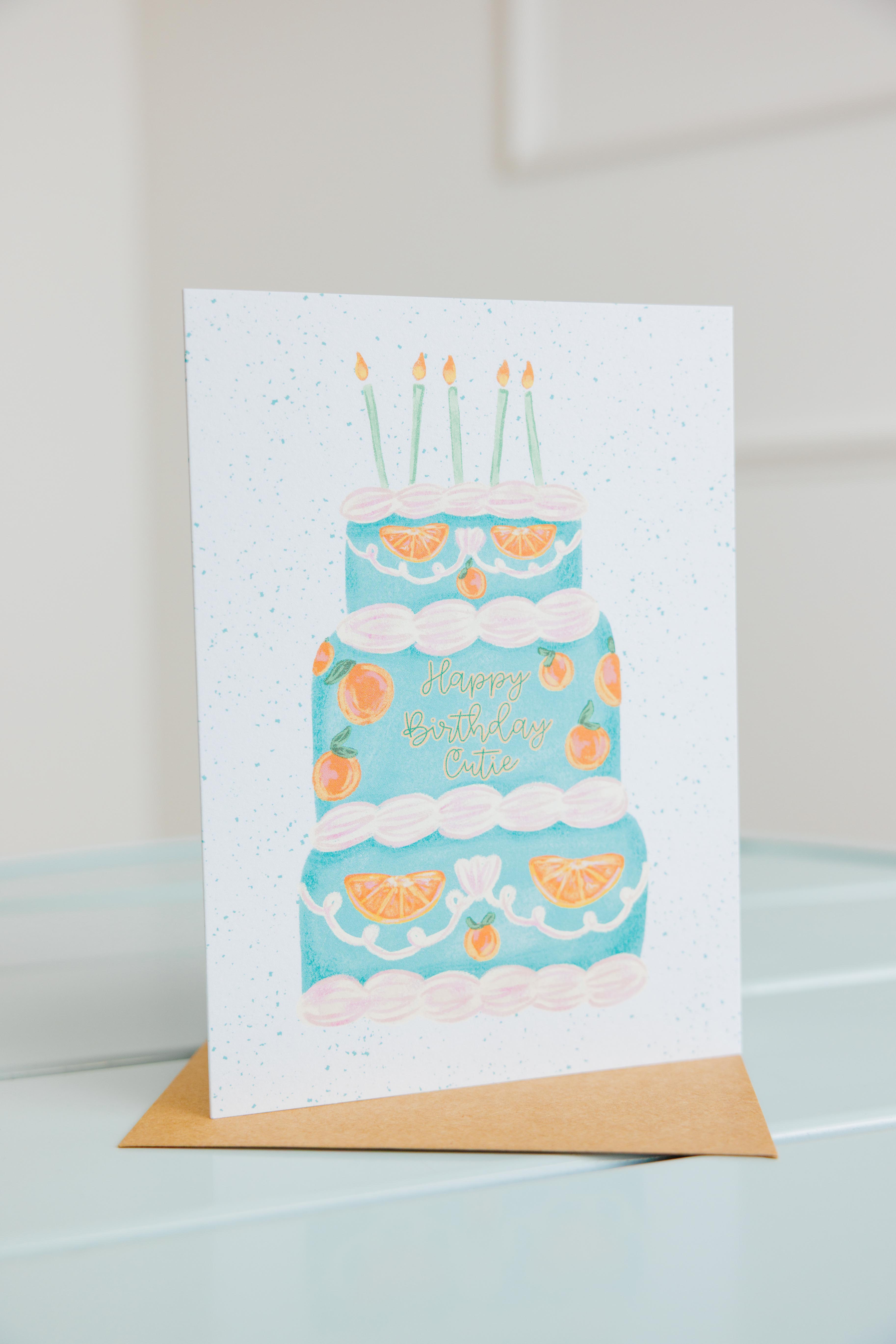 Happy Birthday Cutie Card