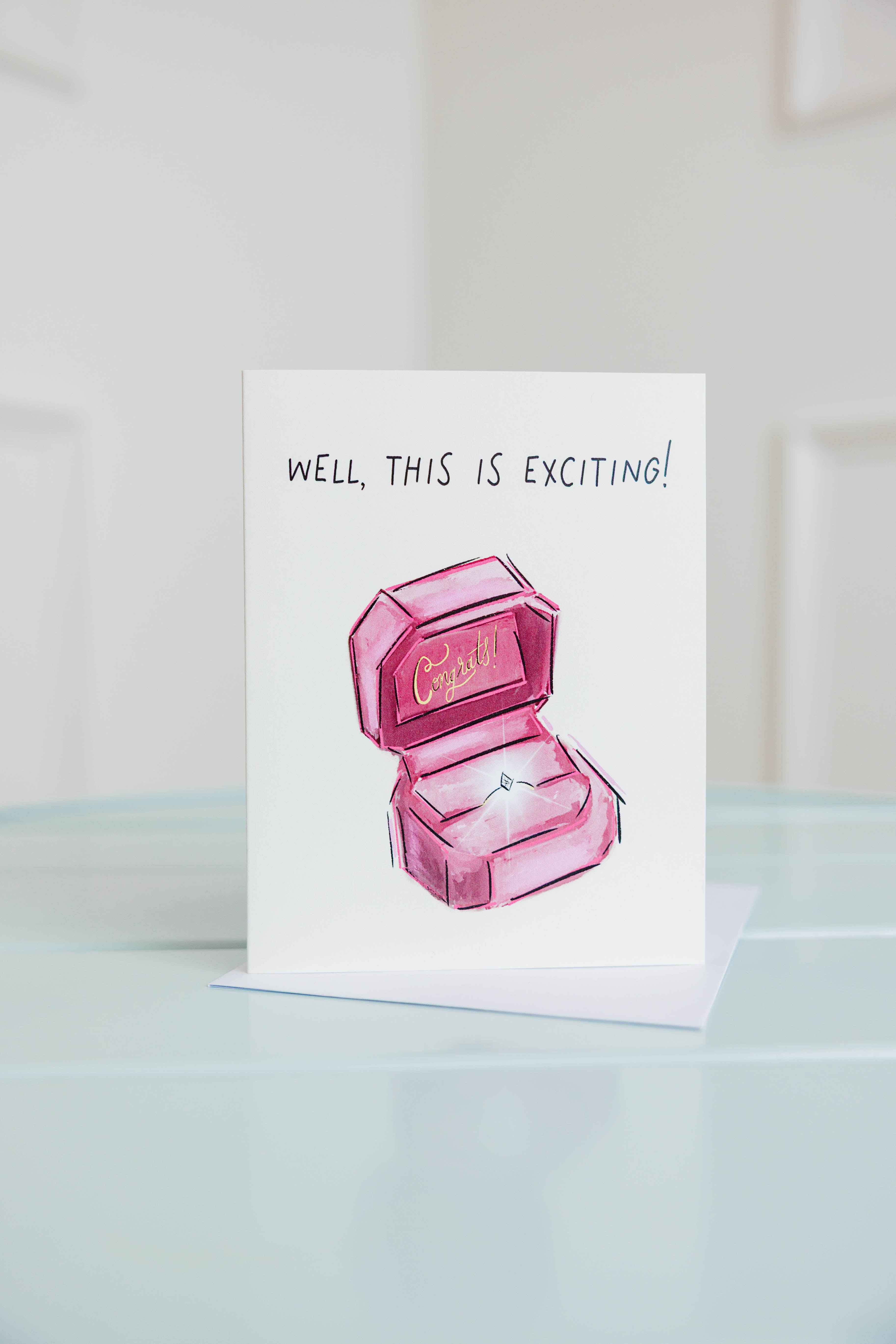 This Is Exciting Engagement Card