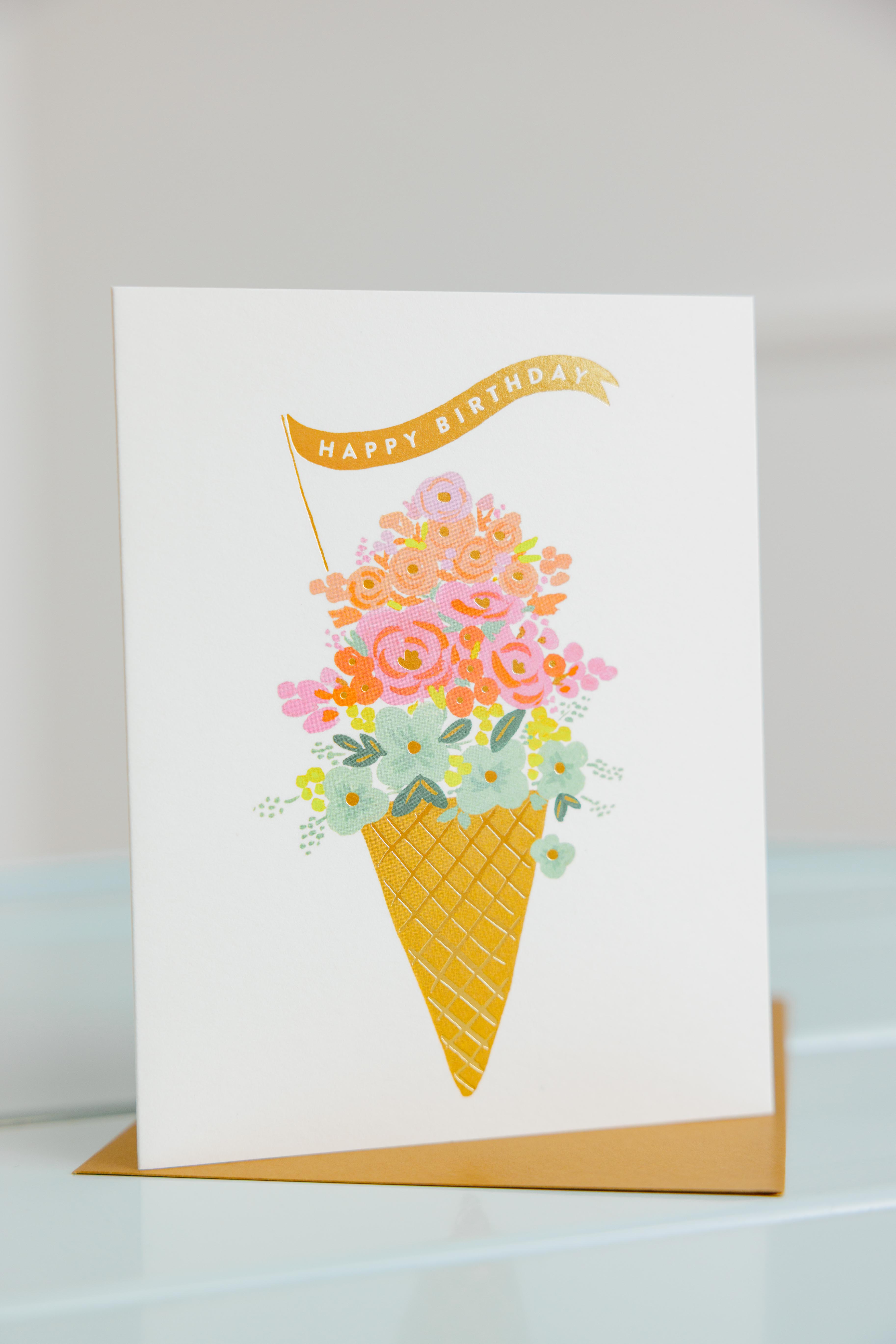 Ice Cream Birthday Card