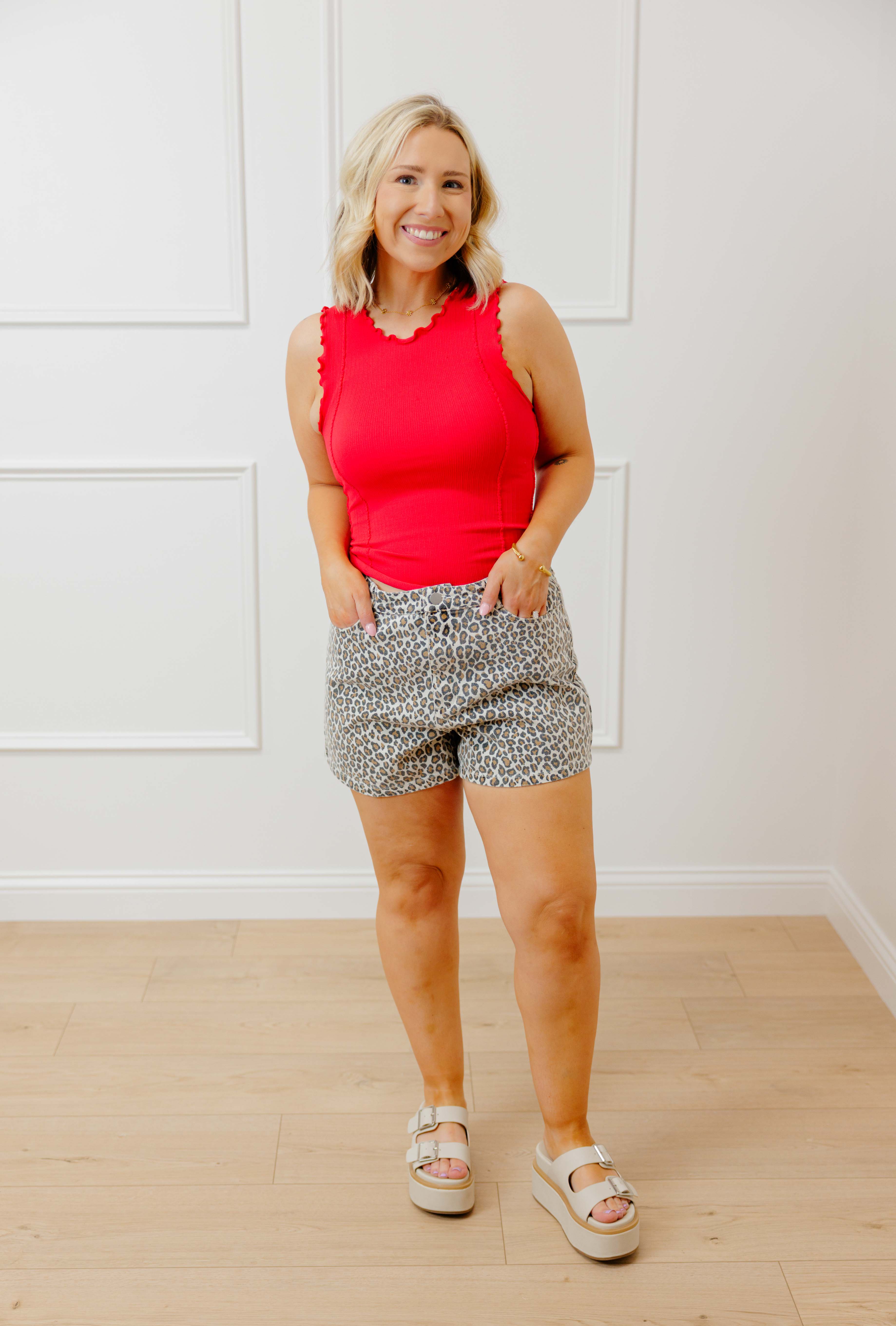 Leopard Print Shorts