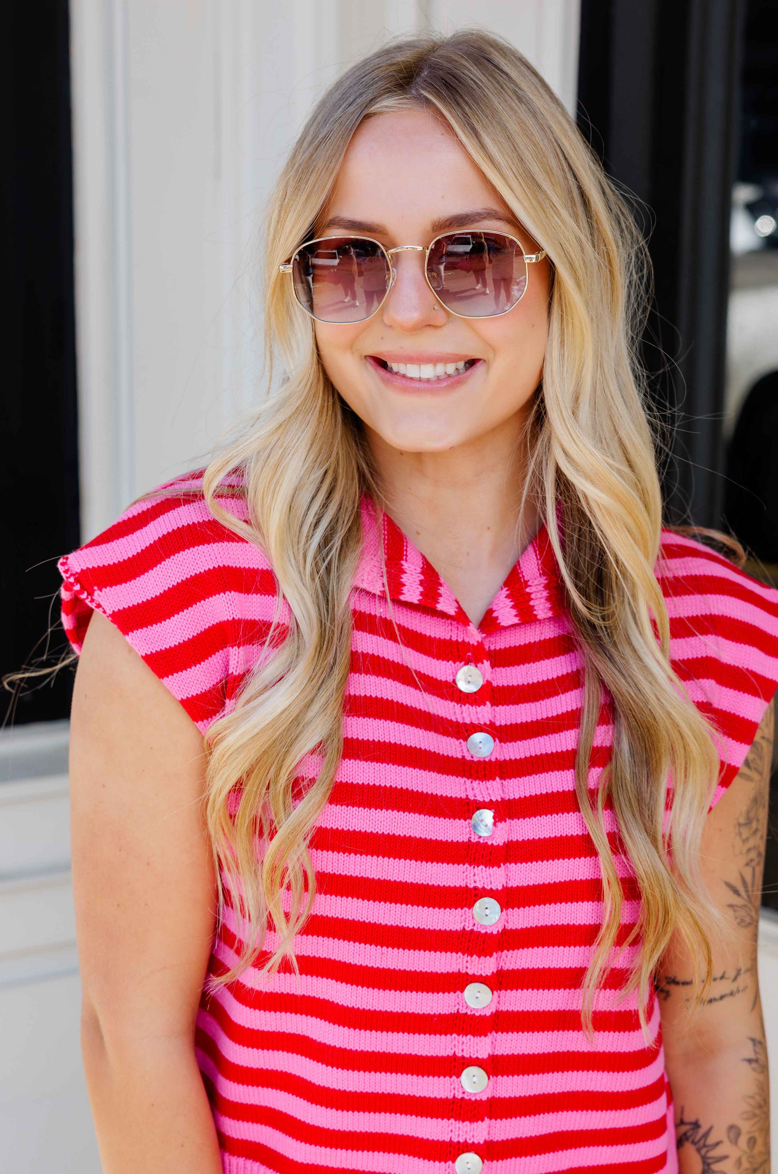 Cali Round Square Sunglasses