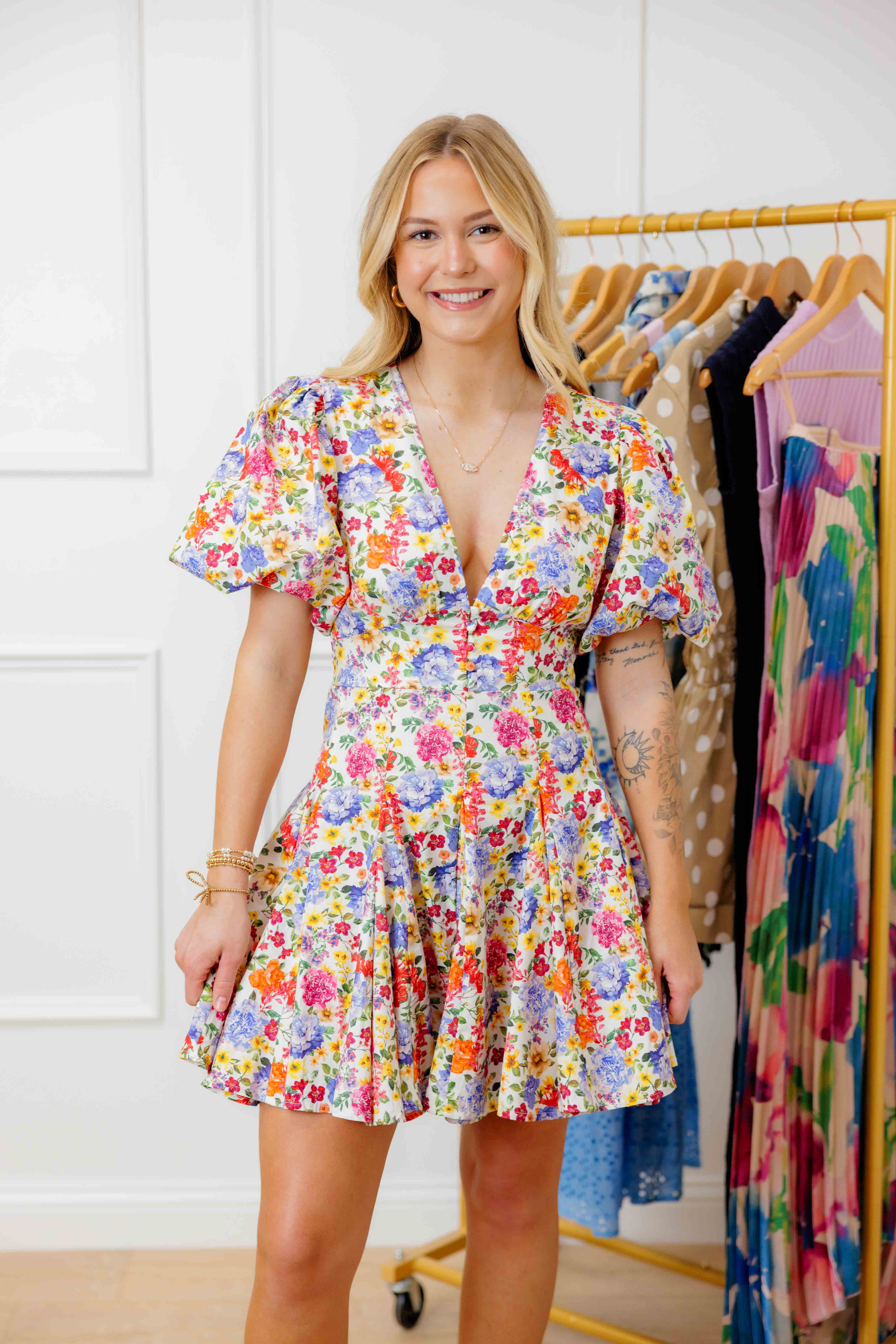 Evie Floral Bubble Dress