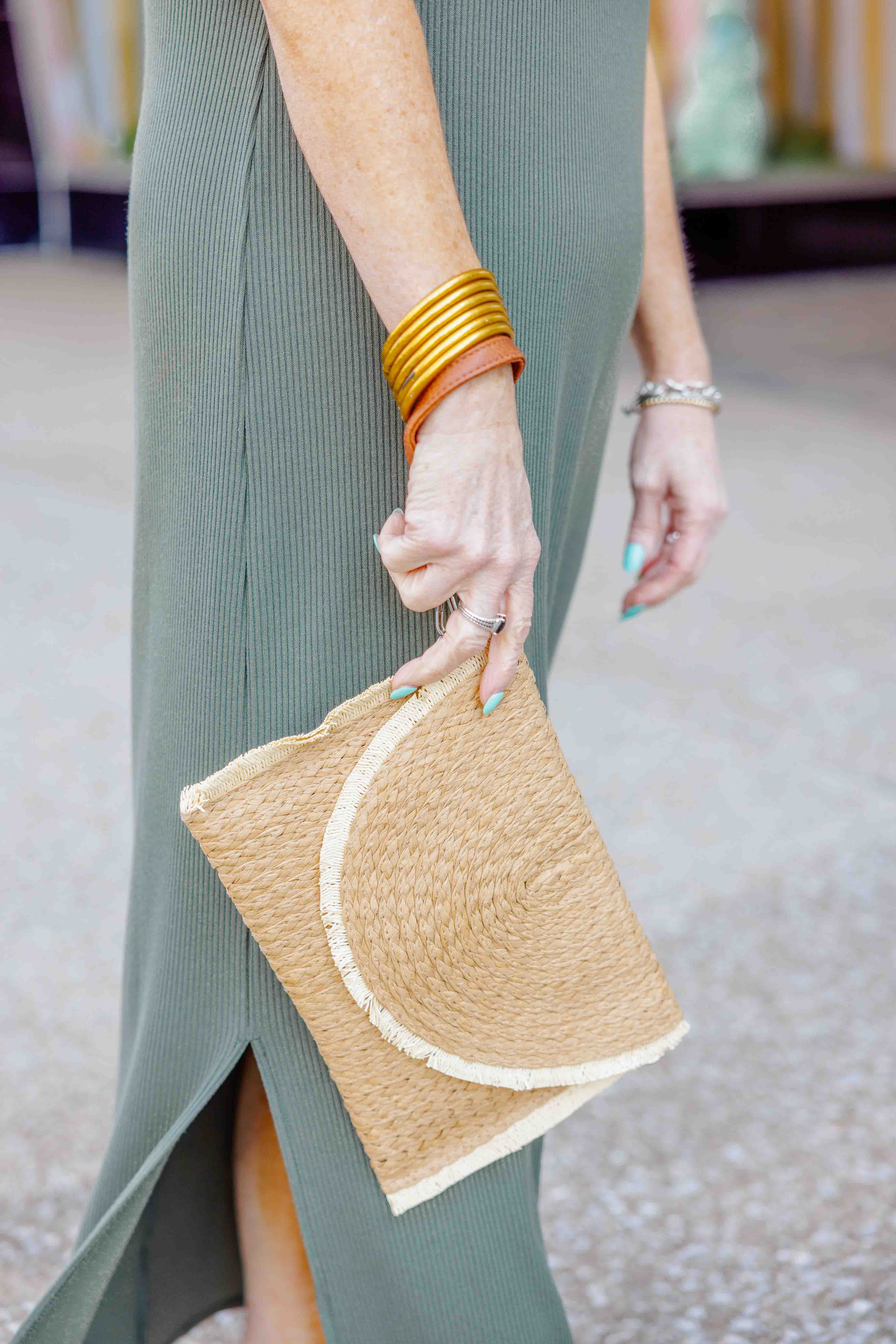 Coastal Weave Clutch Bag