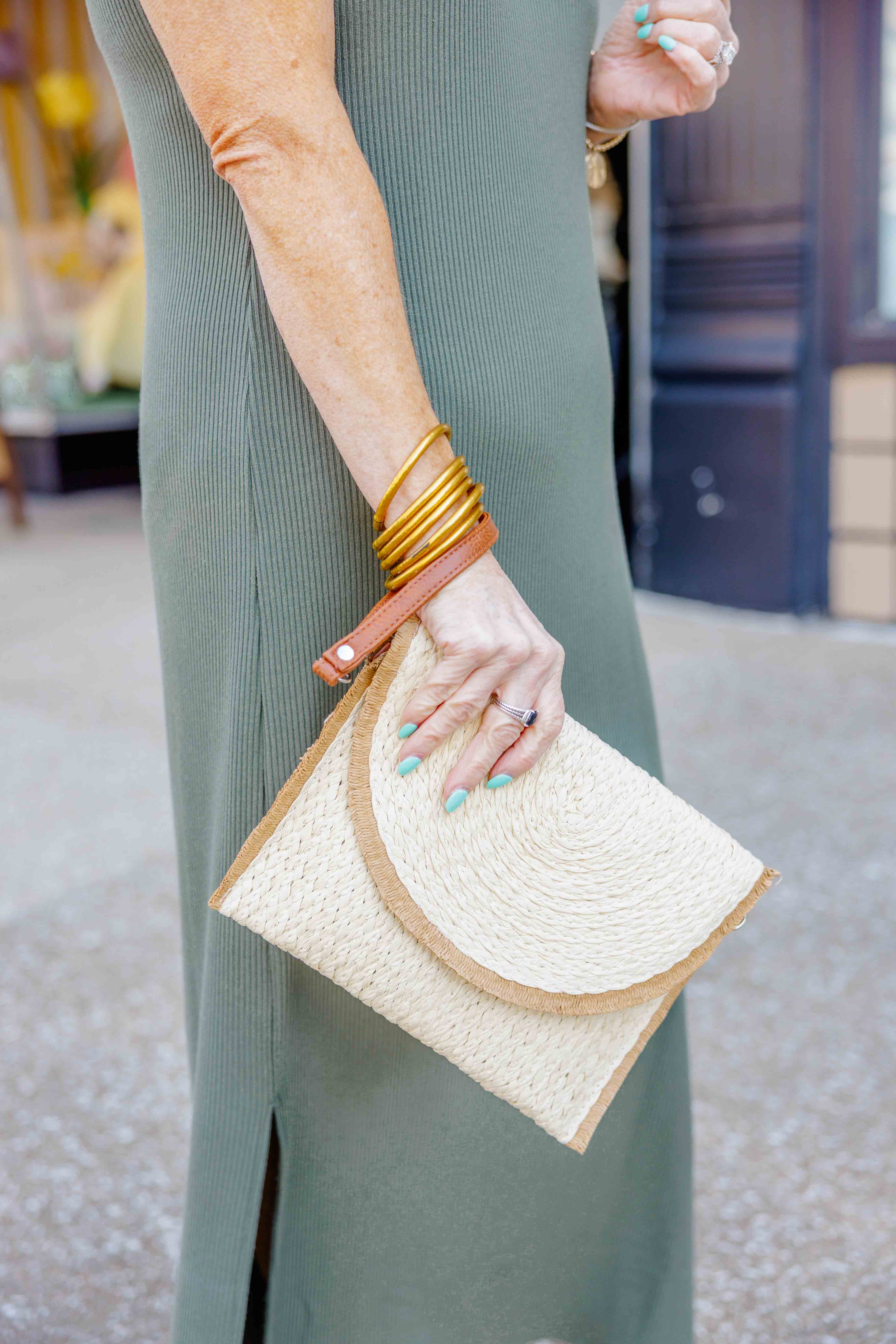 Coastal Weave Clutch Bag