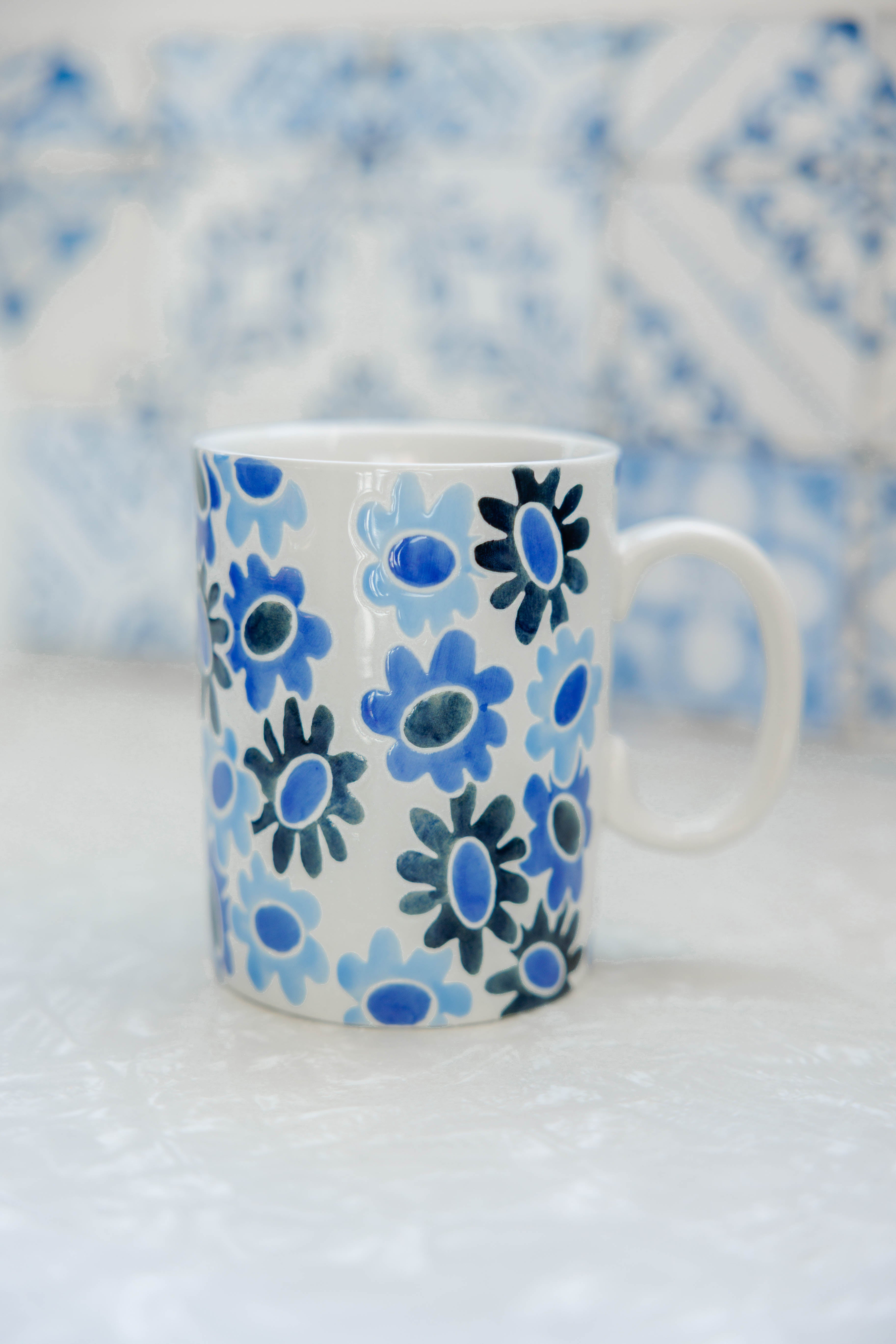 Blue Flower Mug