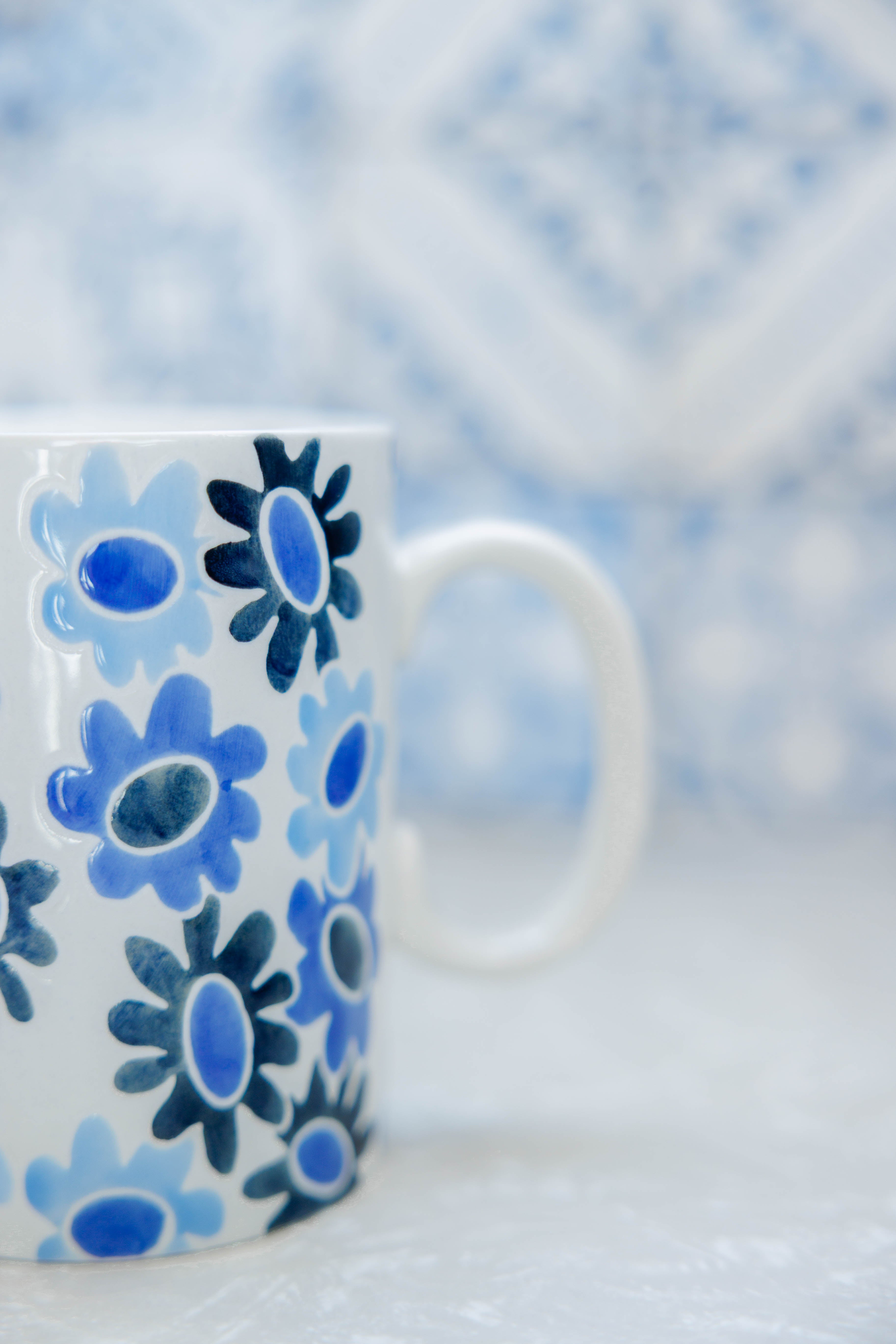 Blue Flower Mug