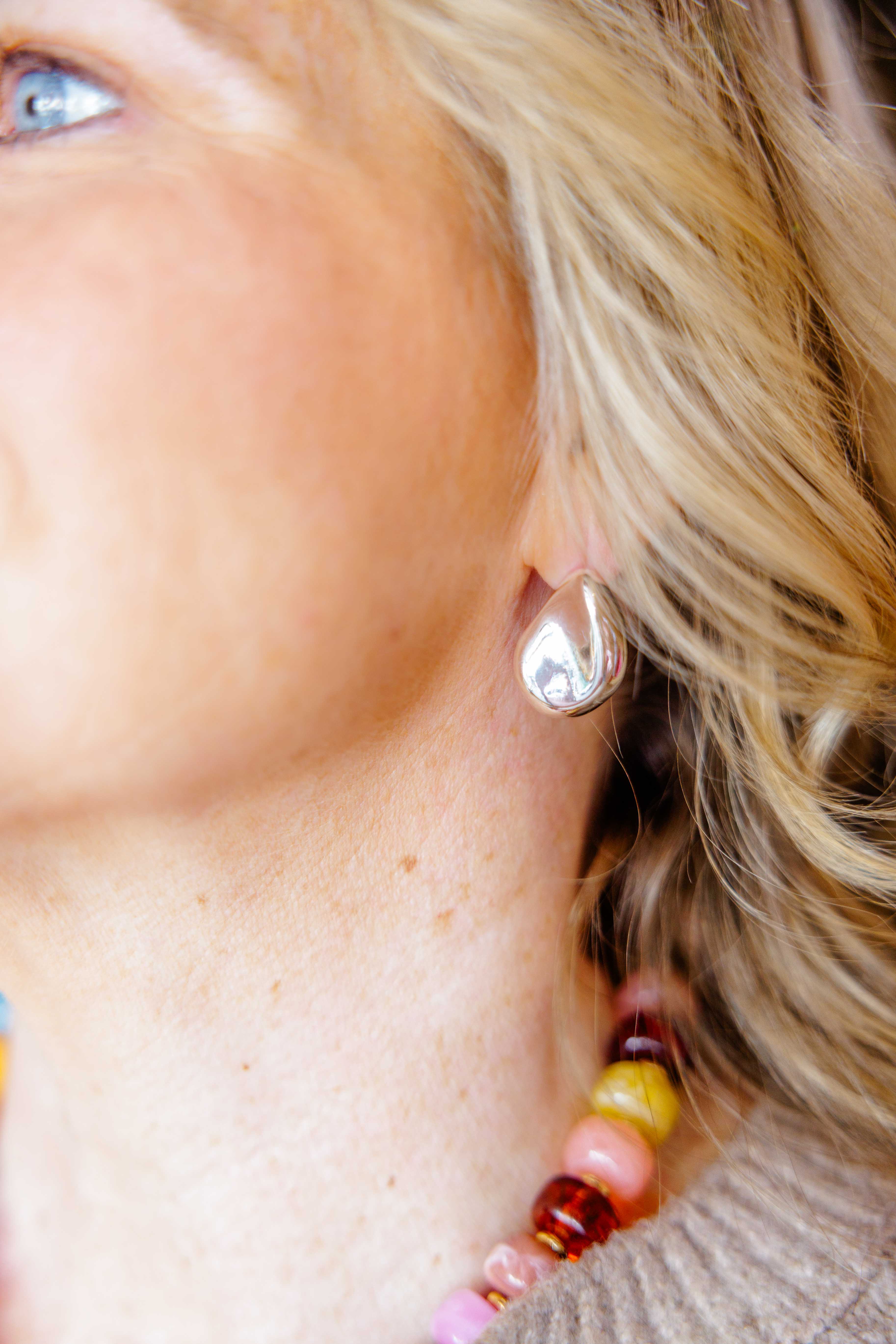 Teardrop Stud Earrings