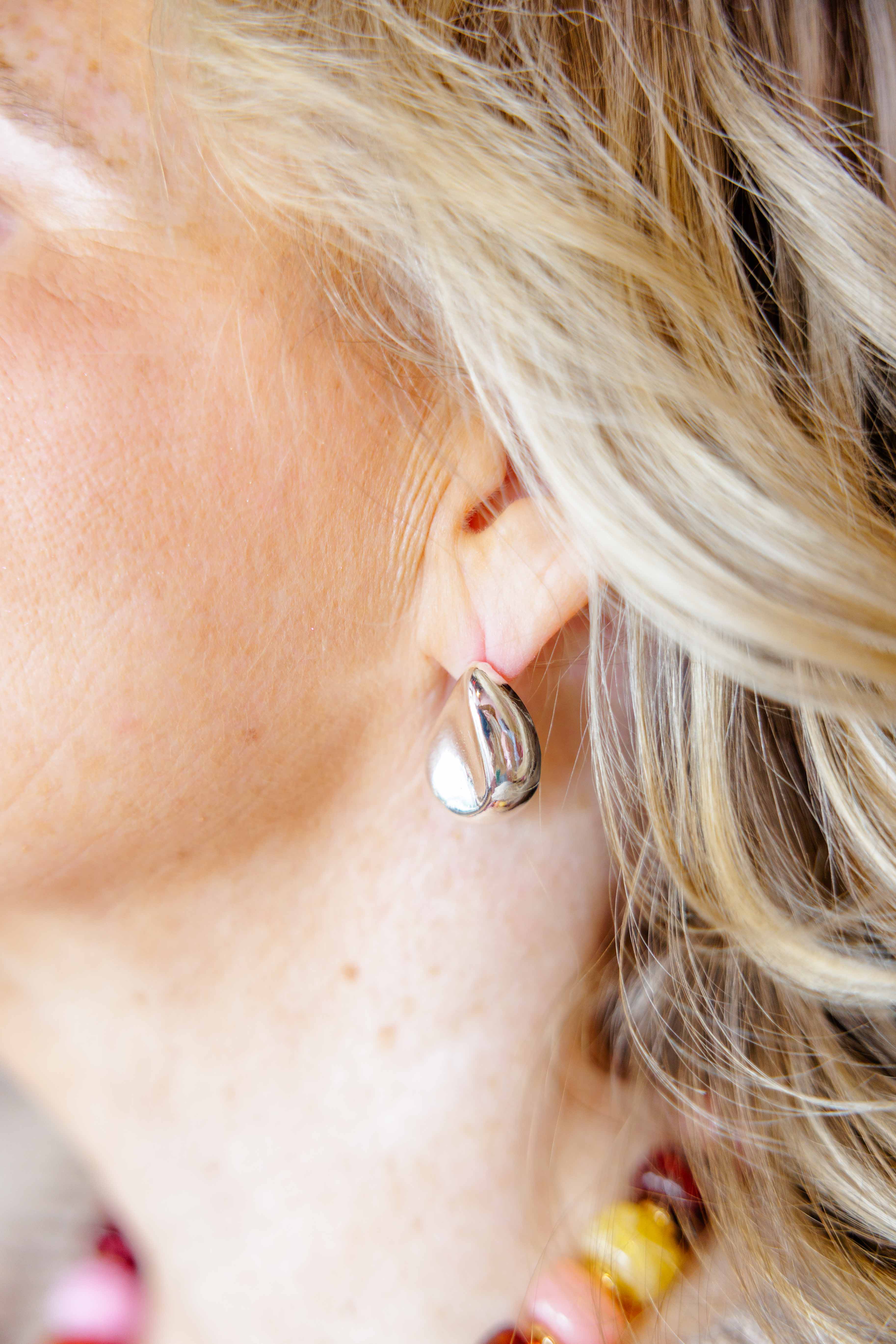 Teardrop Stud Earrings