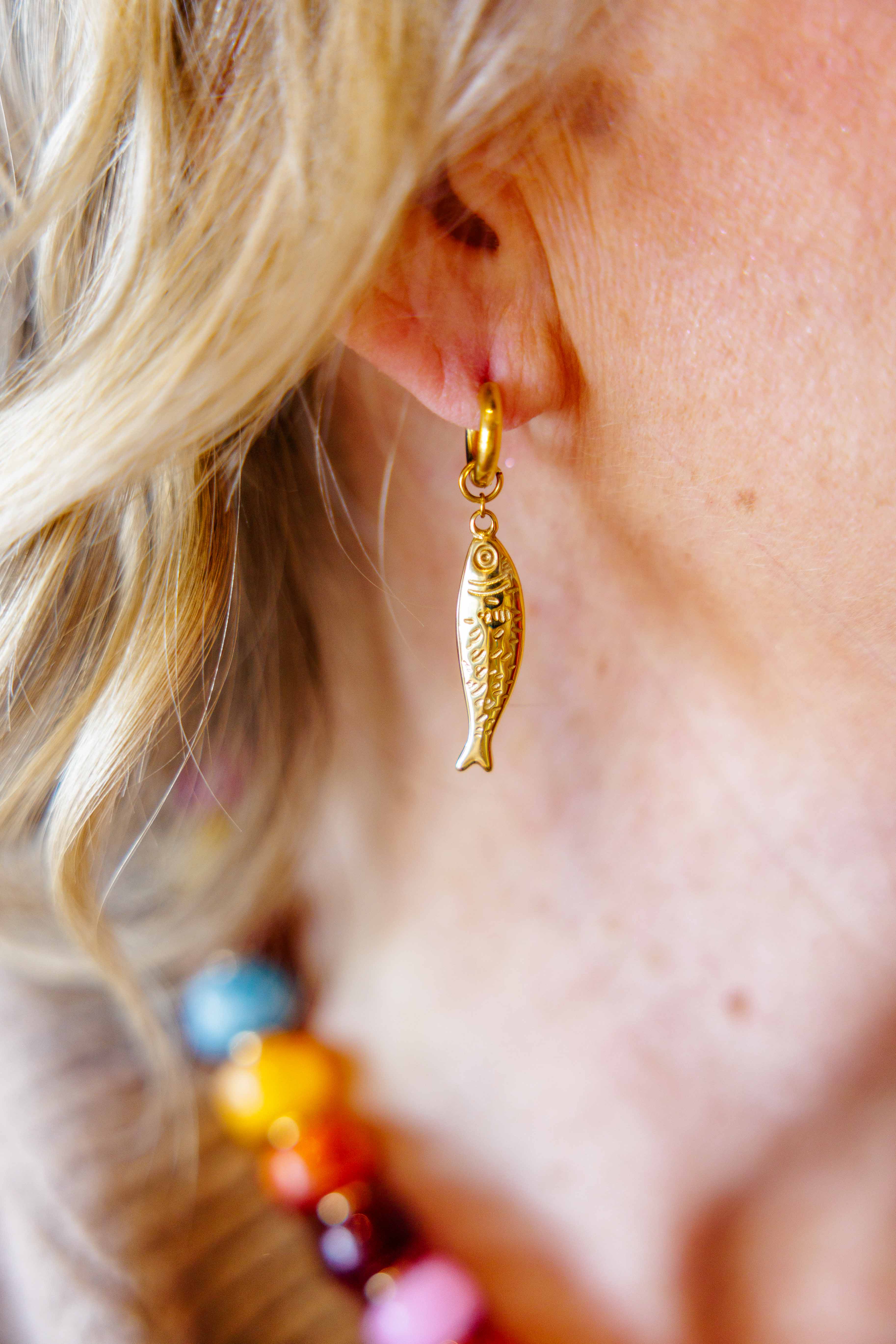 Nibe Fish Hoop Earring