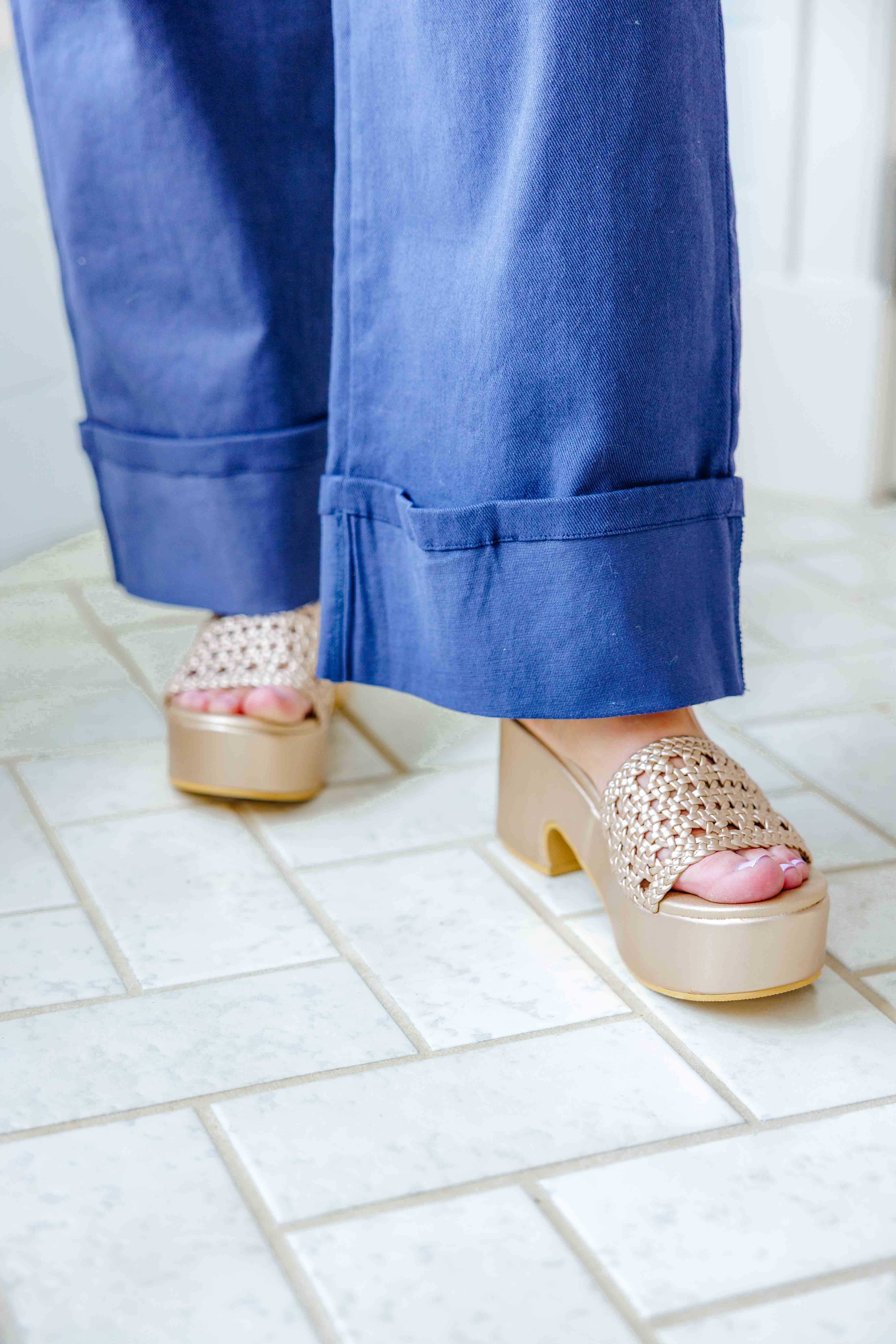 Cove Gold Platform Heel