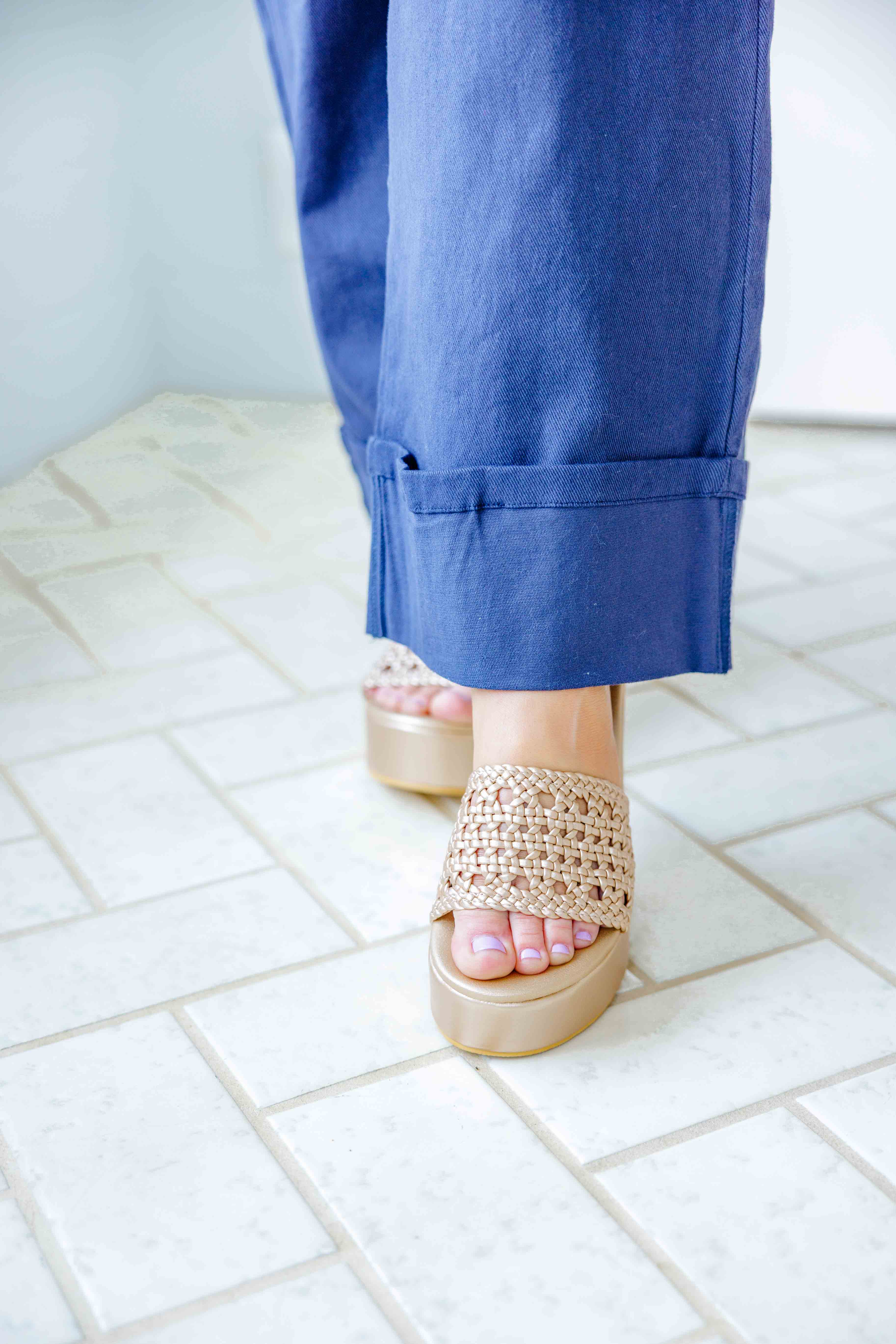 Cove Gold Platform Heel