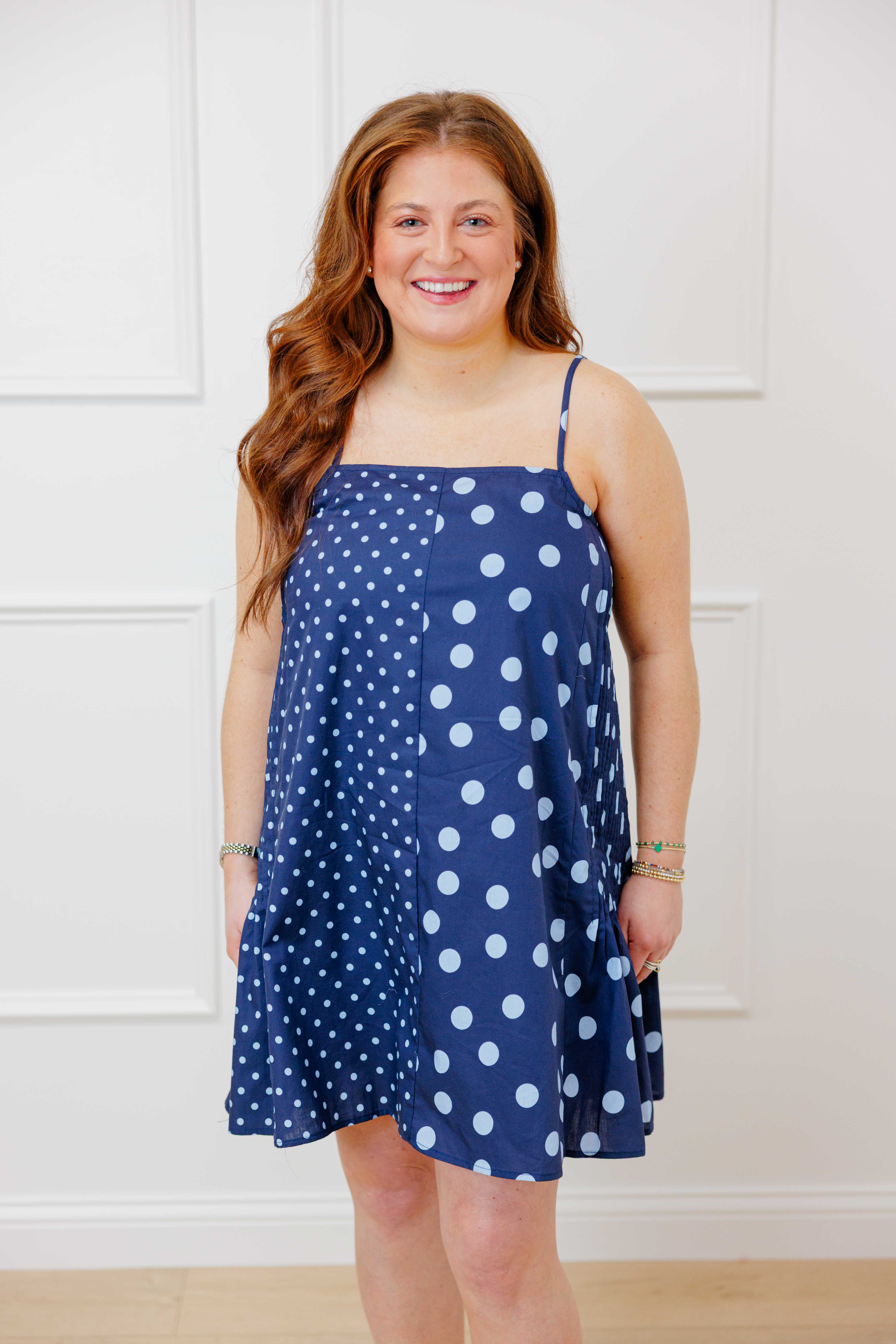 Midnight Mix Polka Dress