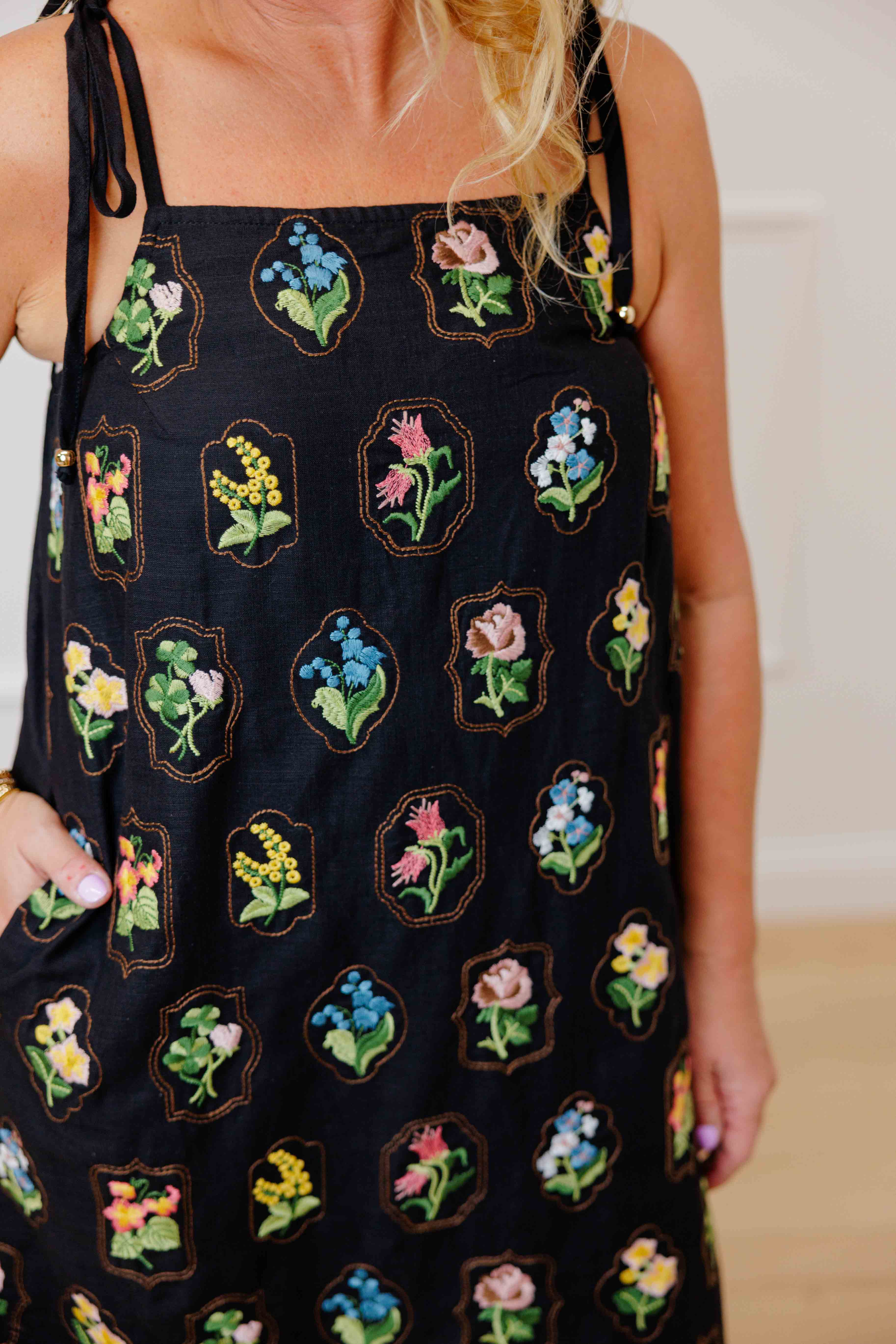 Midnight Meadow Mini Dress