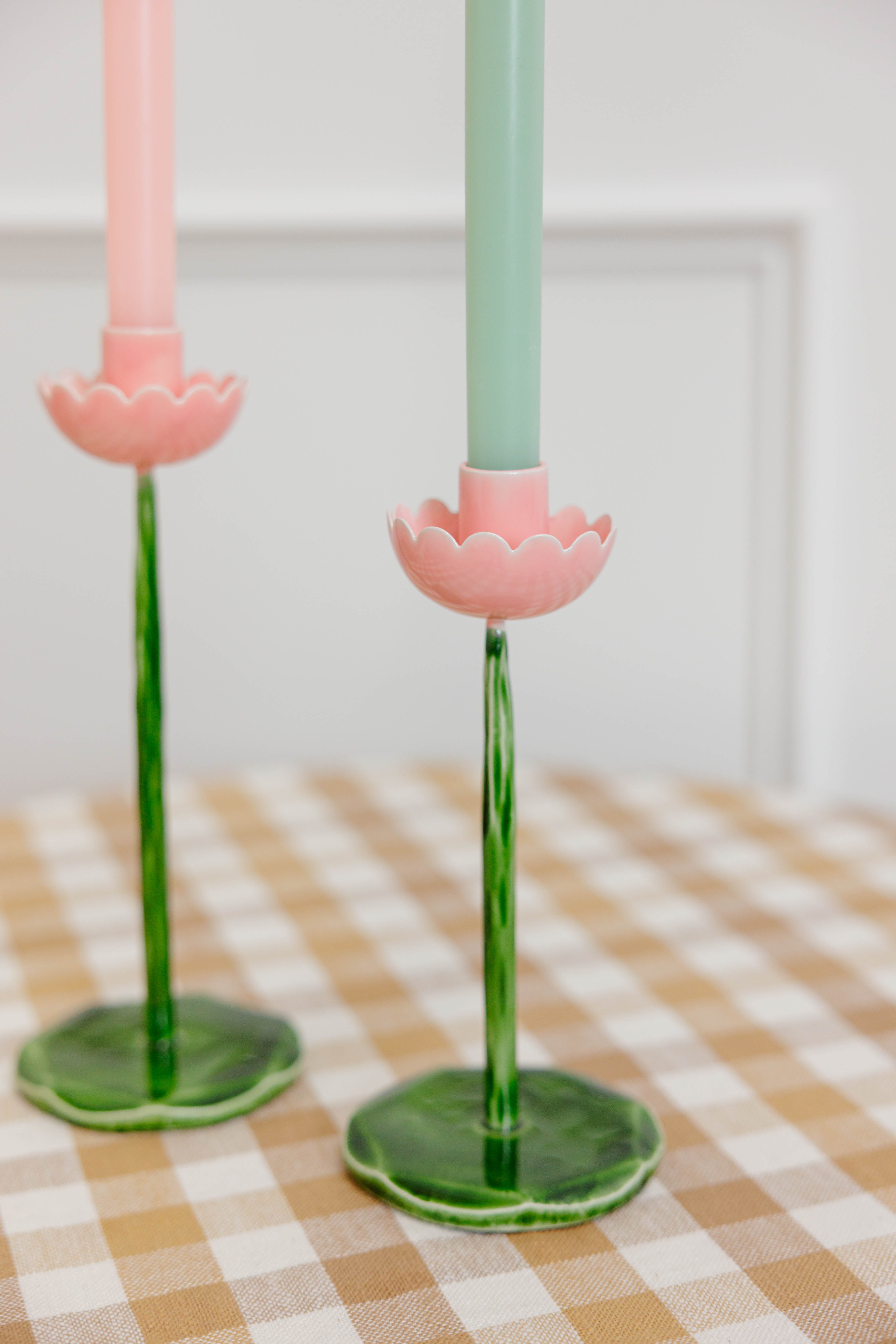 Iron Flower Taper Holder