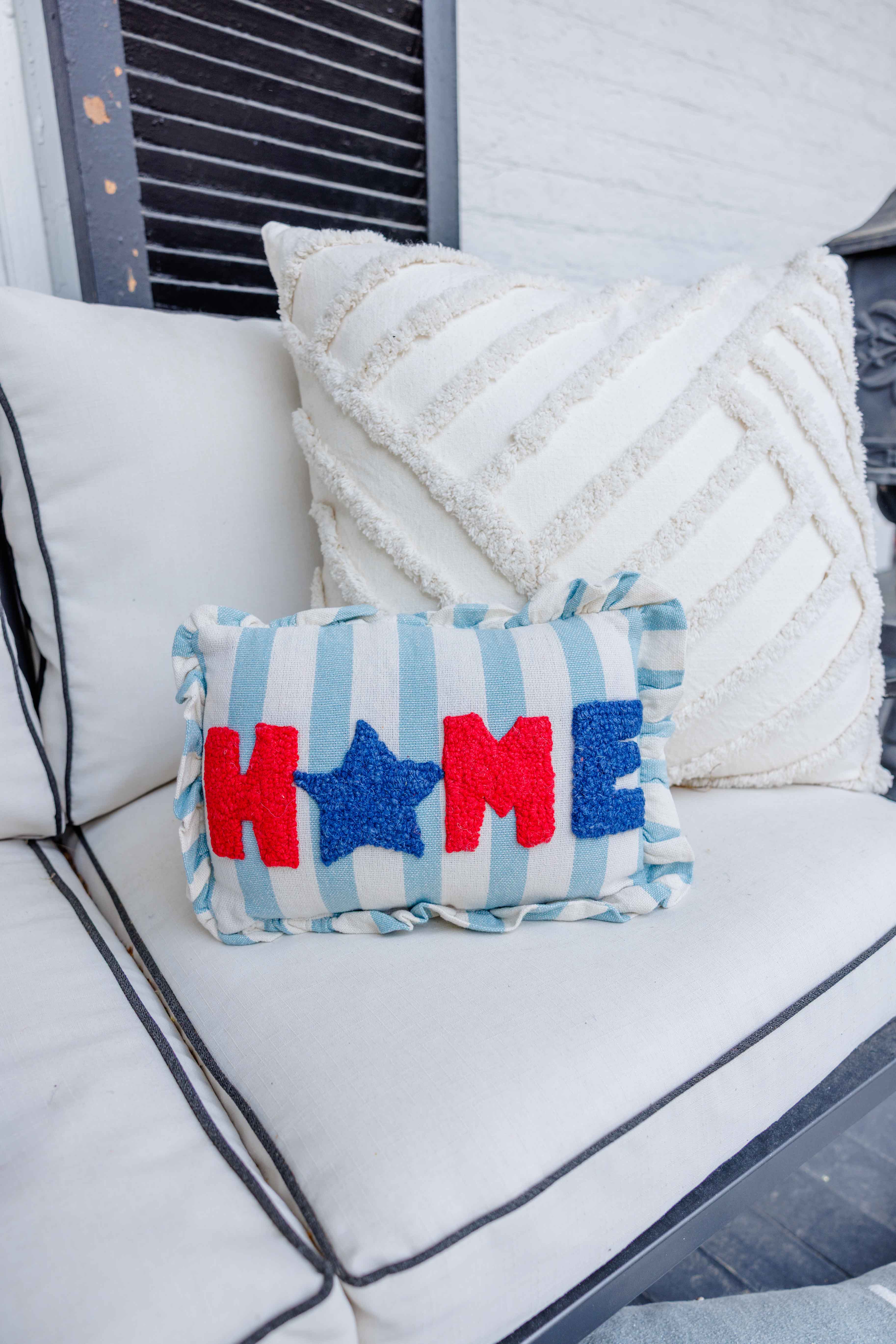 Stripe Home Hook Pillow