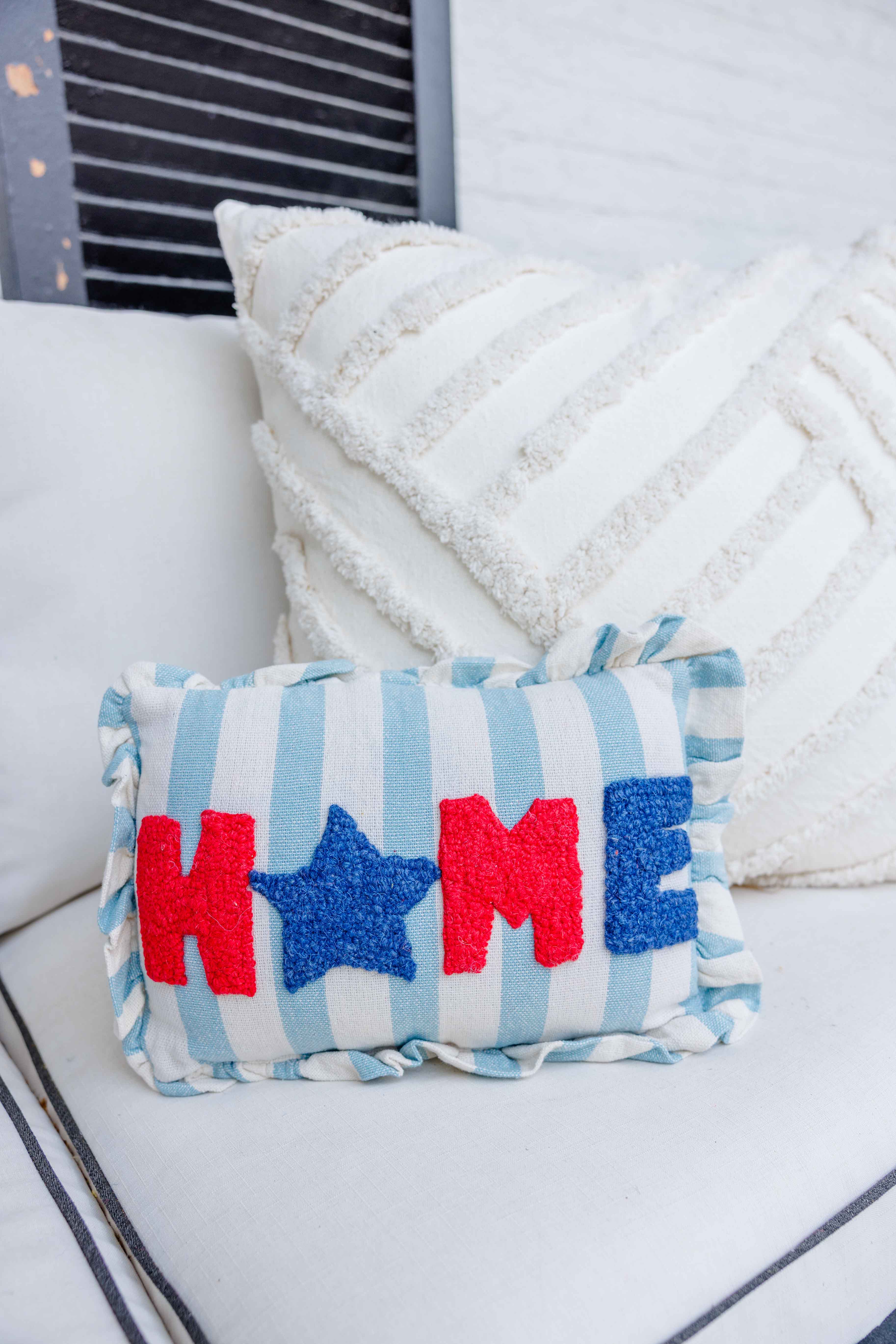 Stripe Home Hook Pillow