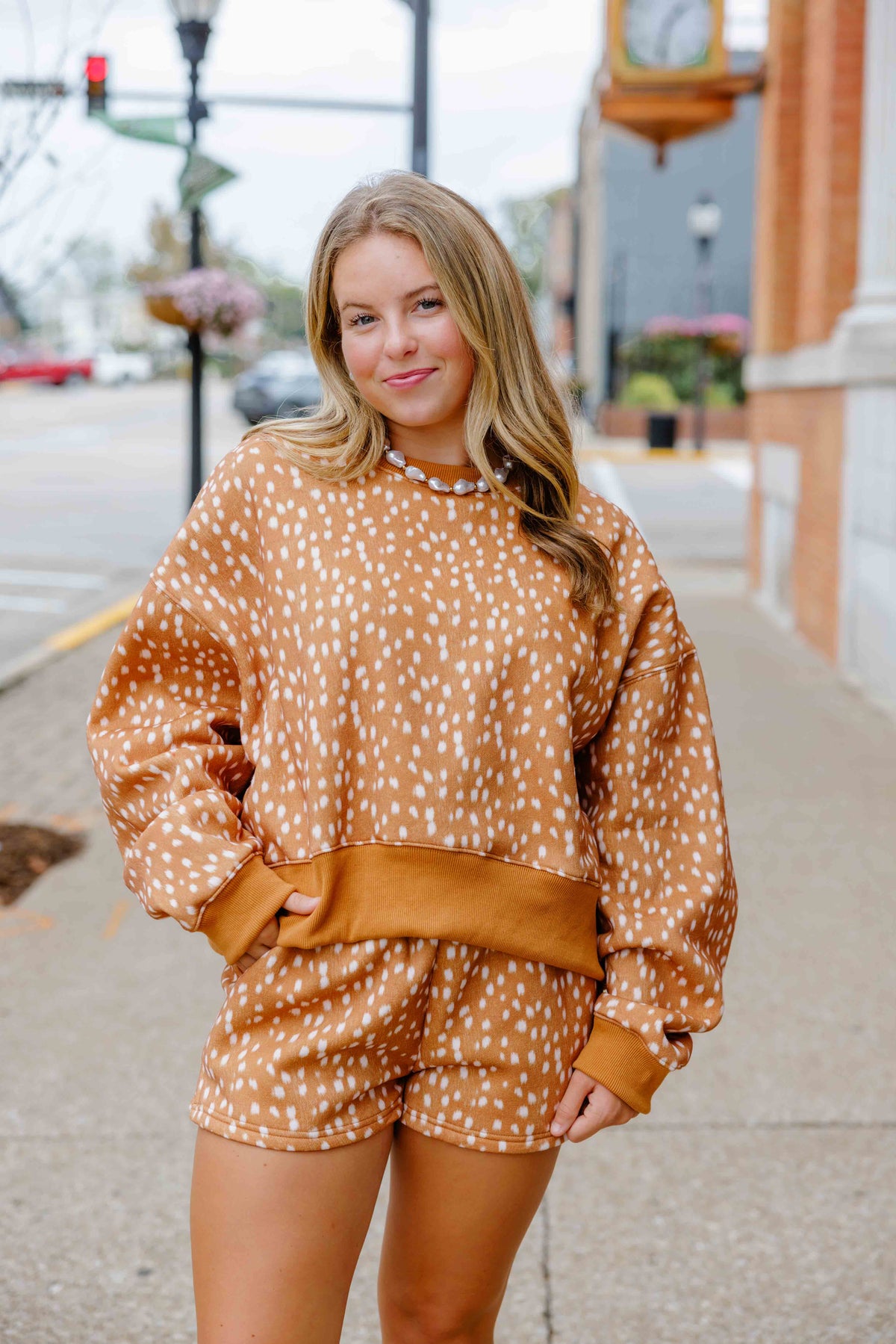 Fawn Lounge Short Set