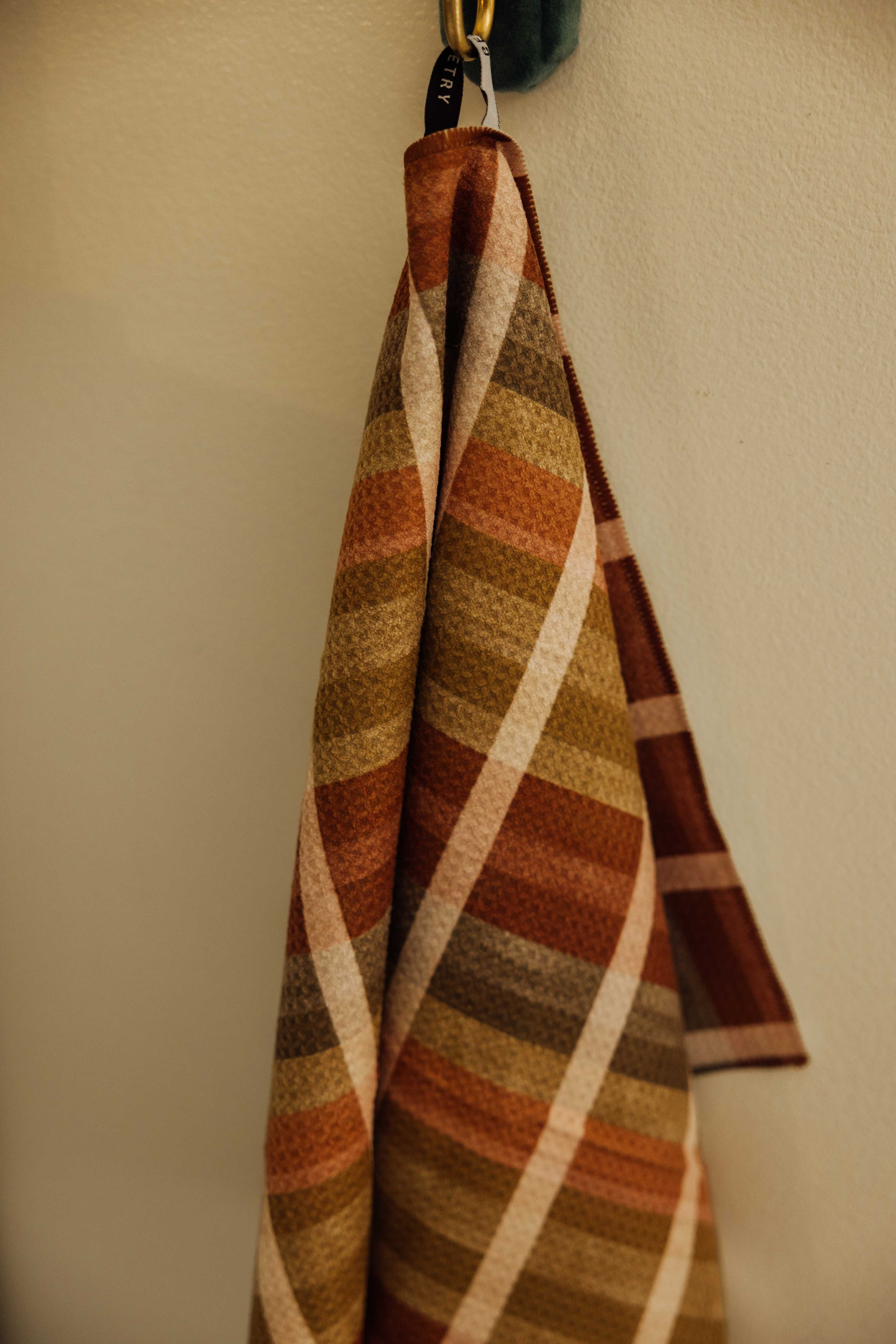 Fall Harvest Stripes Tea Towel