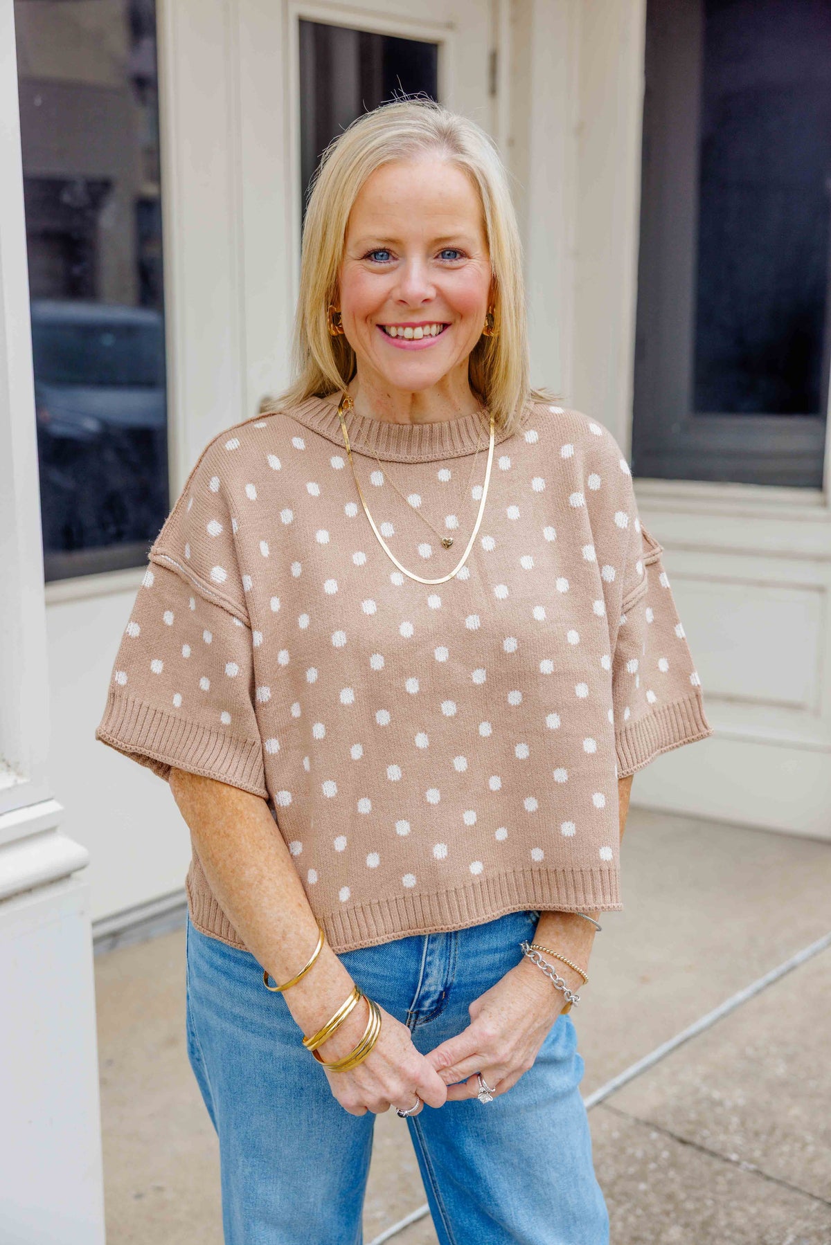 Autumn Dots Top
