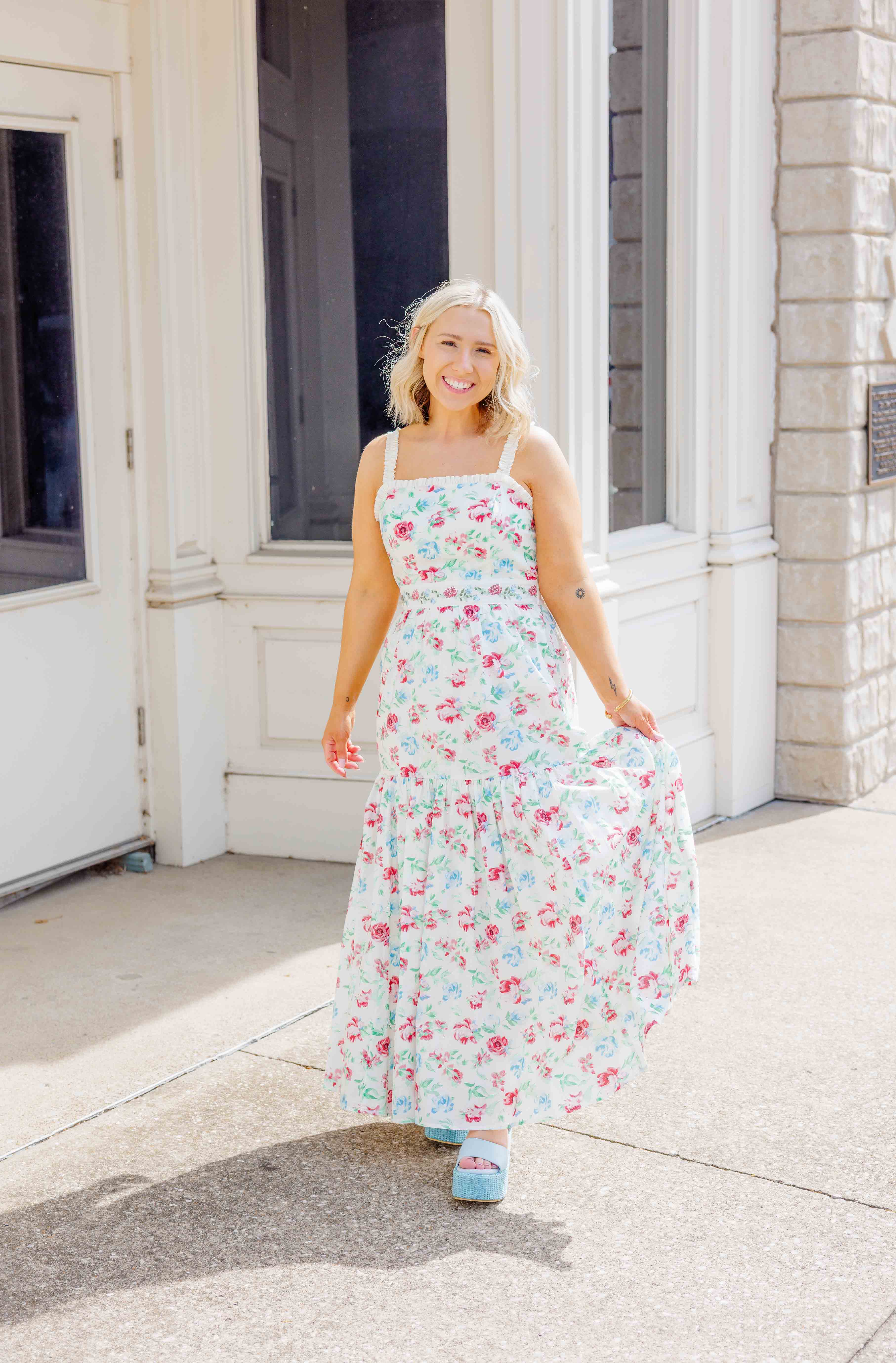 Rosalie Floral Midi Dress